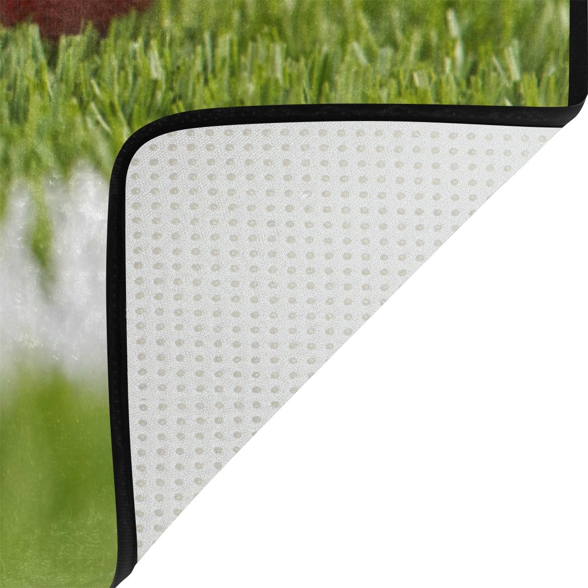 ALAZA American Football Themed Green Area Rug 7' x 5' - Soft Living Room & Bedroom Carpet for Sports Fans | Perfect for Game Rooms, Man Caves & Dorm Decor