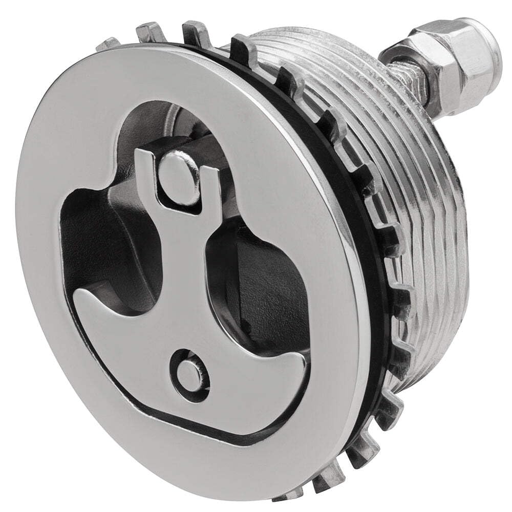 Stainless Steel Locking Compression Handle with Whitecap - Secure and Durable for Cabinets, Toolboxes, and Storage Units