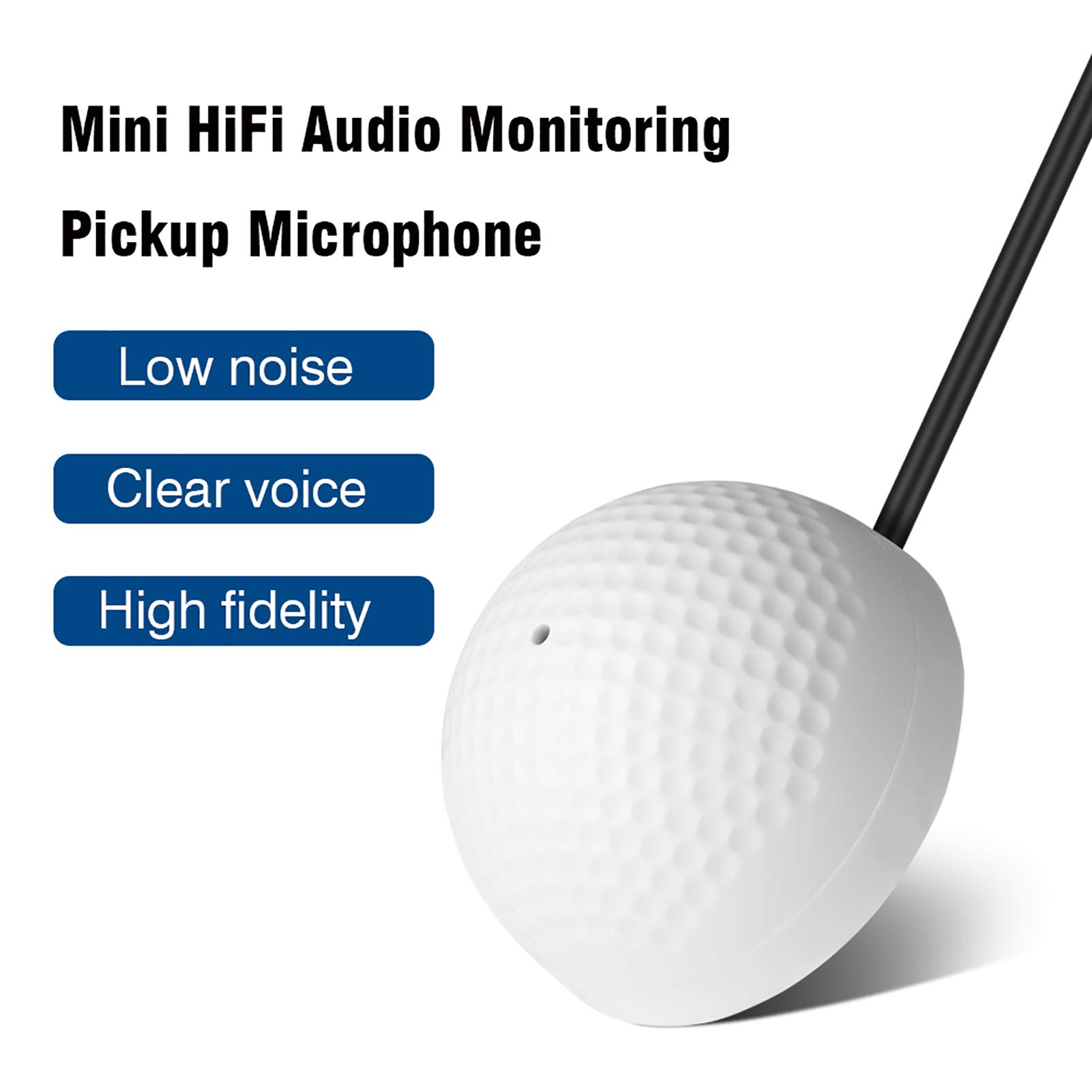 High Sensitivity CCTV Microphone - Long Range Audio Pickup Device for Security Systems, Anti-Theft Alarm, Surveillance & Voice Monitoring | Ideal for Home Security, Business Surveillance & Outdoor Monitoring