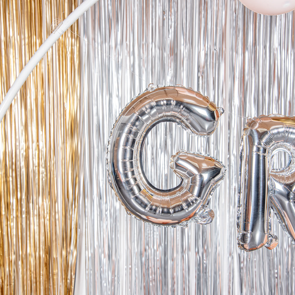 Balloonify Silver Mylar Letter G Balloon - 16 Inch Large Foil Alphabet Balloon for Birthday Party Decorations, Baby Shower, Graduation & Anniversary Celebrations