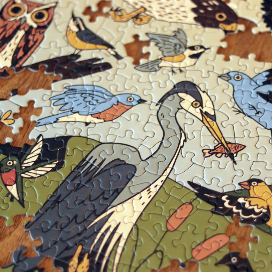 Eastern North American Birds Jigsaw Puzzle - 500 Piece Educational Wildlife Puzzle for Adults & Kids - Perfect for Family Game Night & Birdwatching Enthusiasts