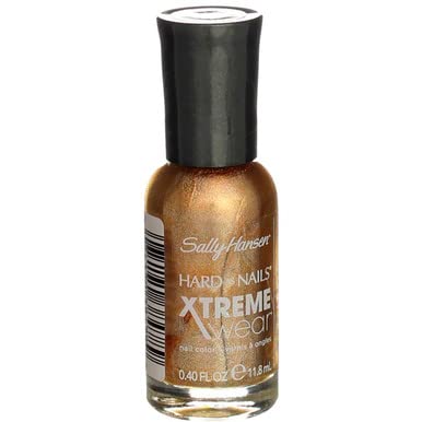 Sally Hansen Hard as Nails Xtreme Wear Nail Polish - Golden (4 Pack) | Long-Lasting Chip-Resistant Formula for Strong Healthy Nails | Perfect for Everyday Wear, Manicures & Pedicures