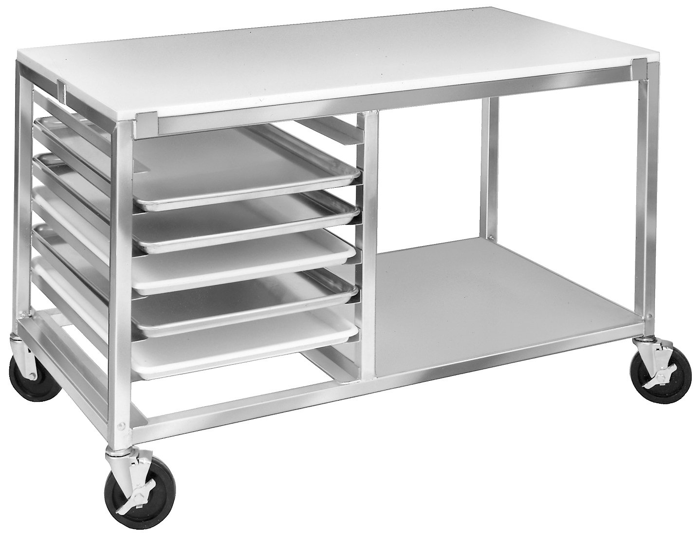 MW245/P Commercial Bun Pan Rack - Heavy Duty Stainless Steel Baking Sheet Organizer for Bakeries, Restaurants & Commercial Kitchens - Perfect for Storing and Organizing Baking Trays, Cookie Sheets & Pastry Pans