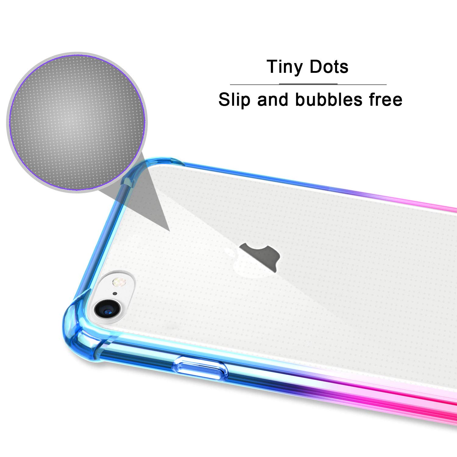 Premium Clear Shockproof iPhone SE 2020/8/7 Case - Slim TPU Bumper & Hard PC Back Cover | Anti-Scratch Protective Phone Case for 4.7