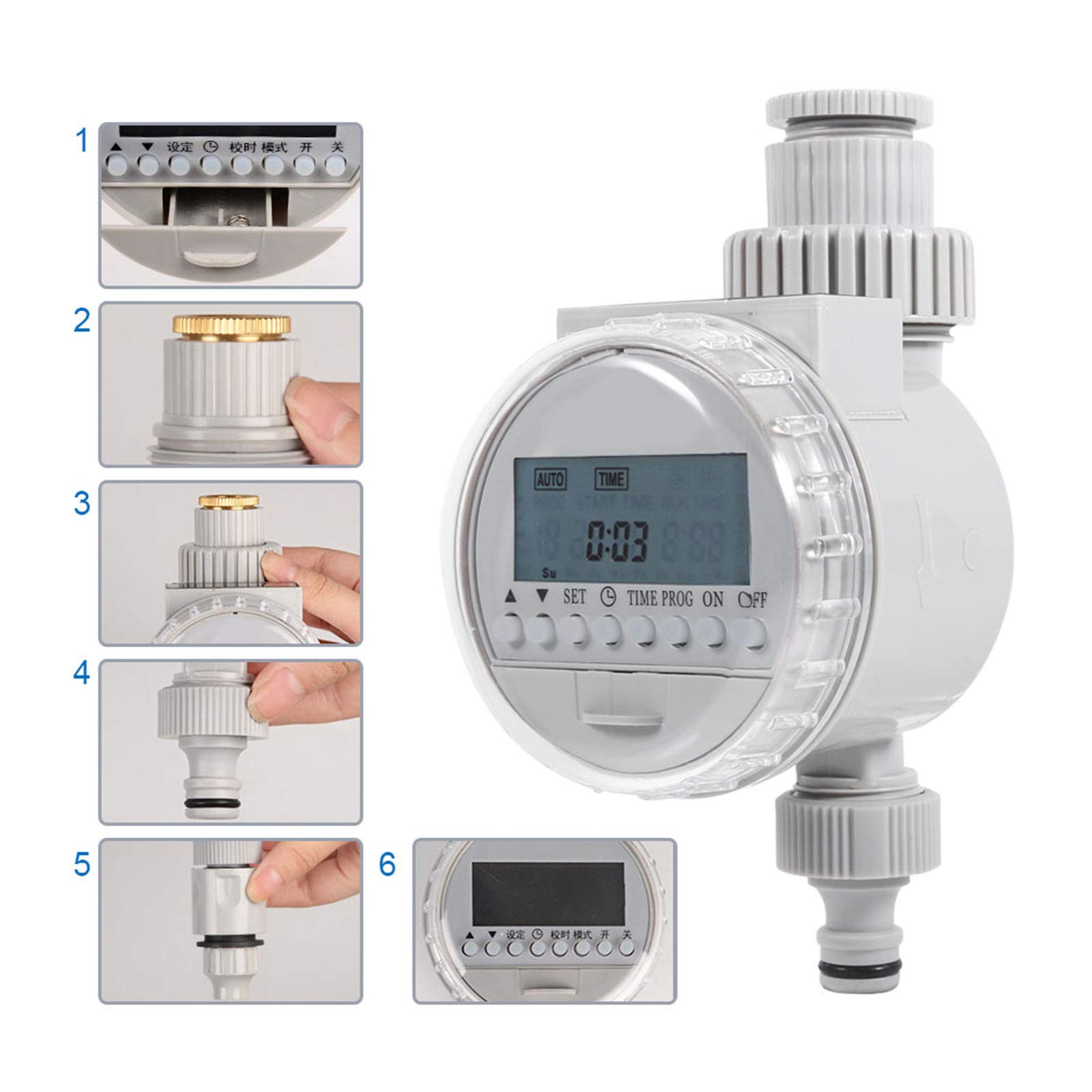 Solar Irrigation Timer - Auto Watering Controller for Home Garden