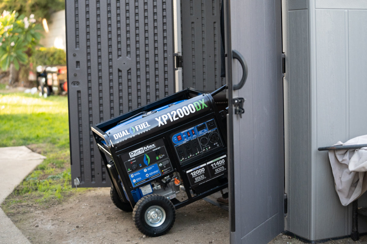 12,000W Dual Fuel Portable Generator with CO Alert - Reliable Backup Power for Home, Camping & Emergency Use
