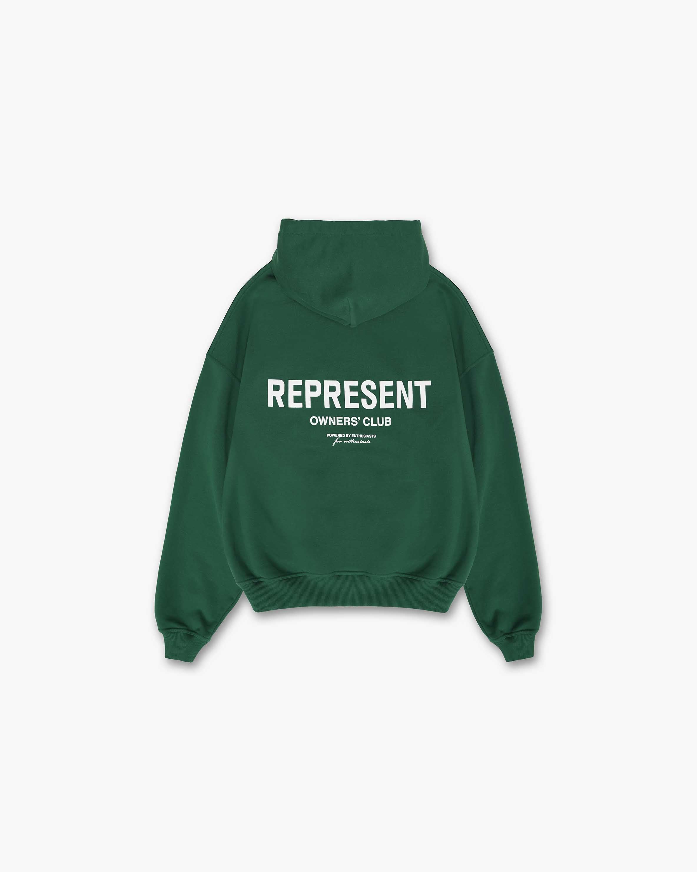 Represent Owners Club Hoodie - Premium Cotton Pullover for Men & Women | Streetwear Fashion, Casual Wear & Gym Essentials (Racing Green)