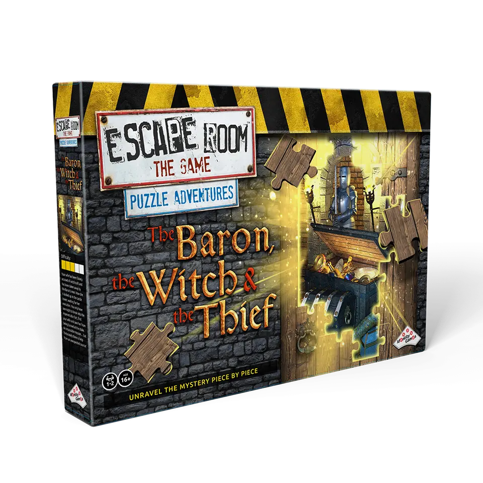 Escape Room Puzzle Game - The Baron, The Witch & The Thief: Interactive Mystery Adventure for Adults & Teens | Perfect for Game Nights & Team Building Activities