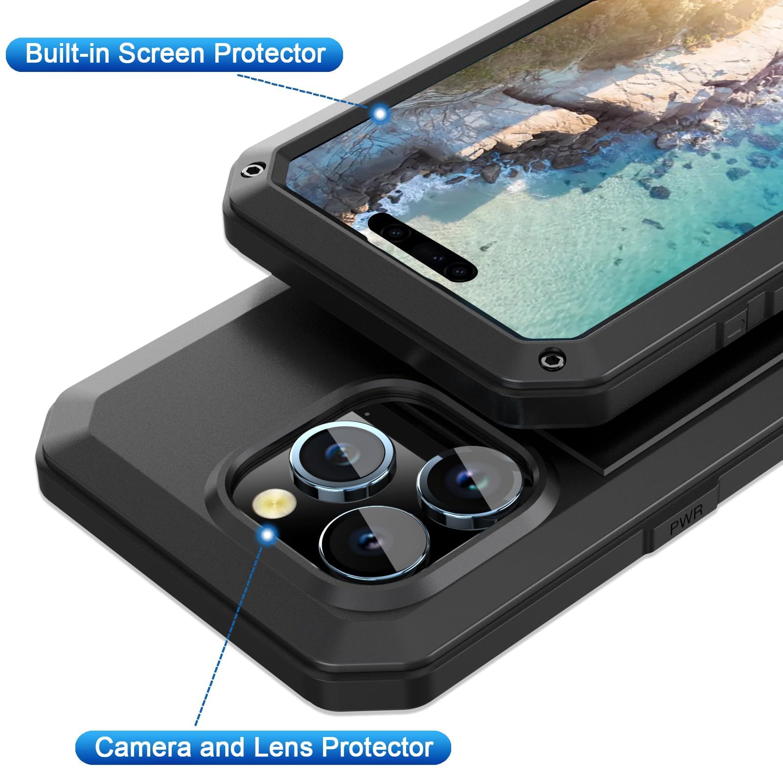 Marrkey Heavy Duty Shockproof Armor Case for iPhone 12 Pro Max (6.7