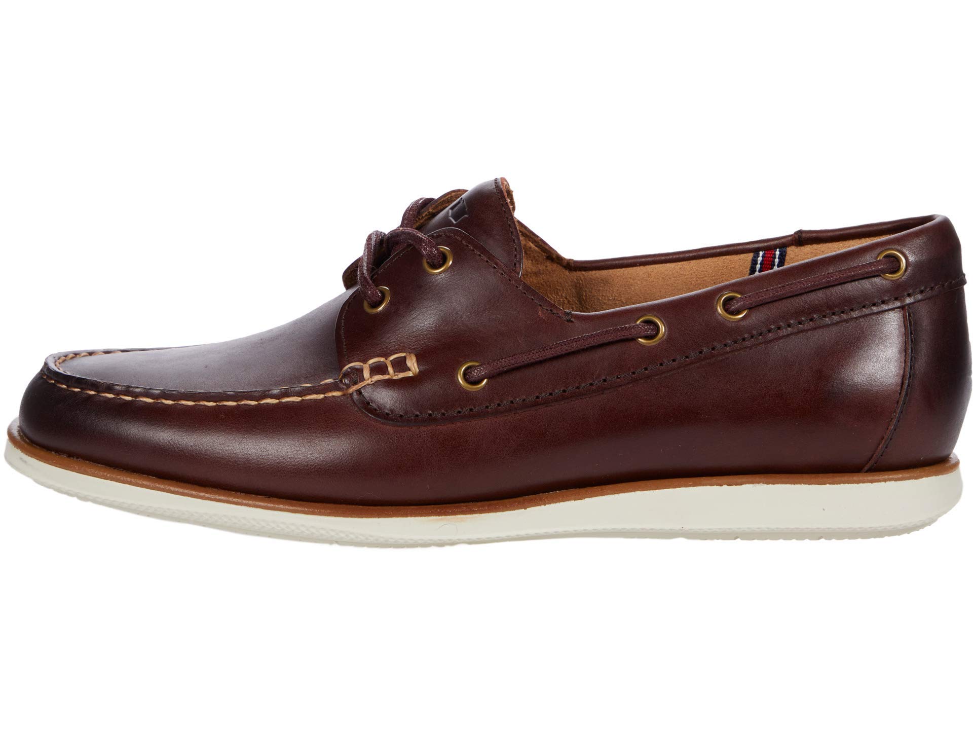 Florsheim Men's Atlantic Boat Shoe - Classic Leather Deck Shoes for Men | Comfortable Slip-On Casual Boat Shoes | Perfect for Sailing, Boating & Summer Outfits