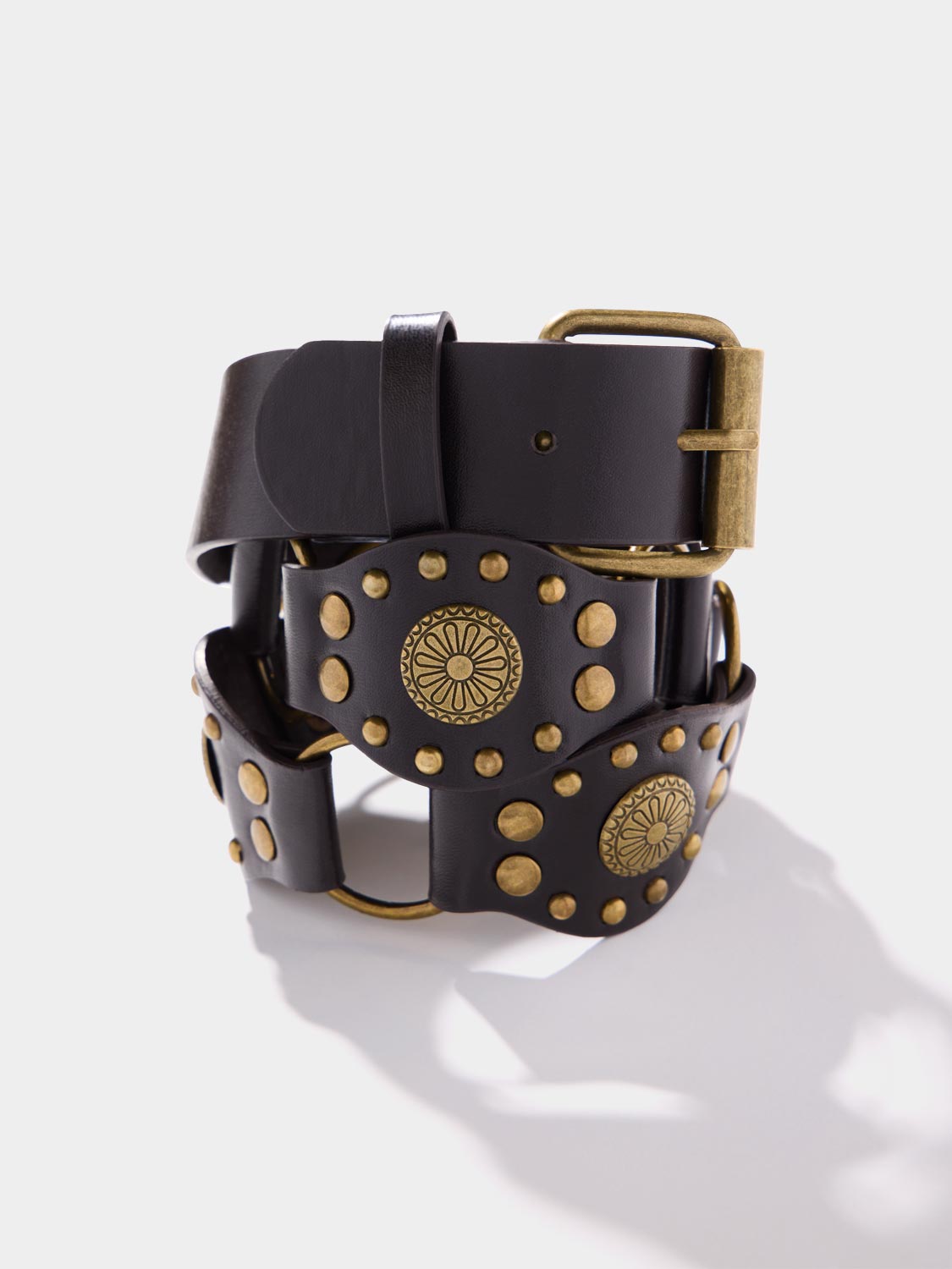 Boho Brass Belt for Women - Vintage Style Adjustable Waist Belt - Perfect for Boho, Hippie, and Festival Outfits