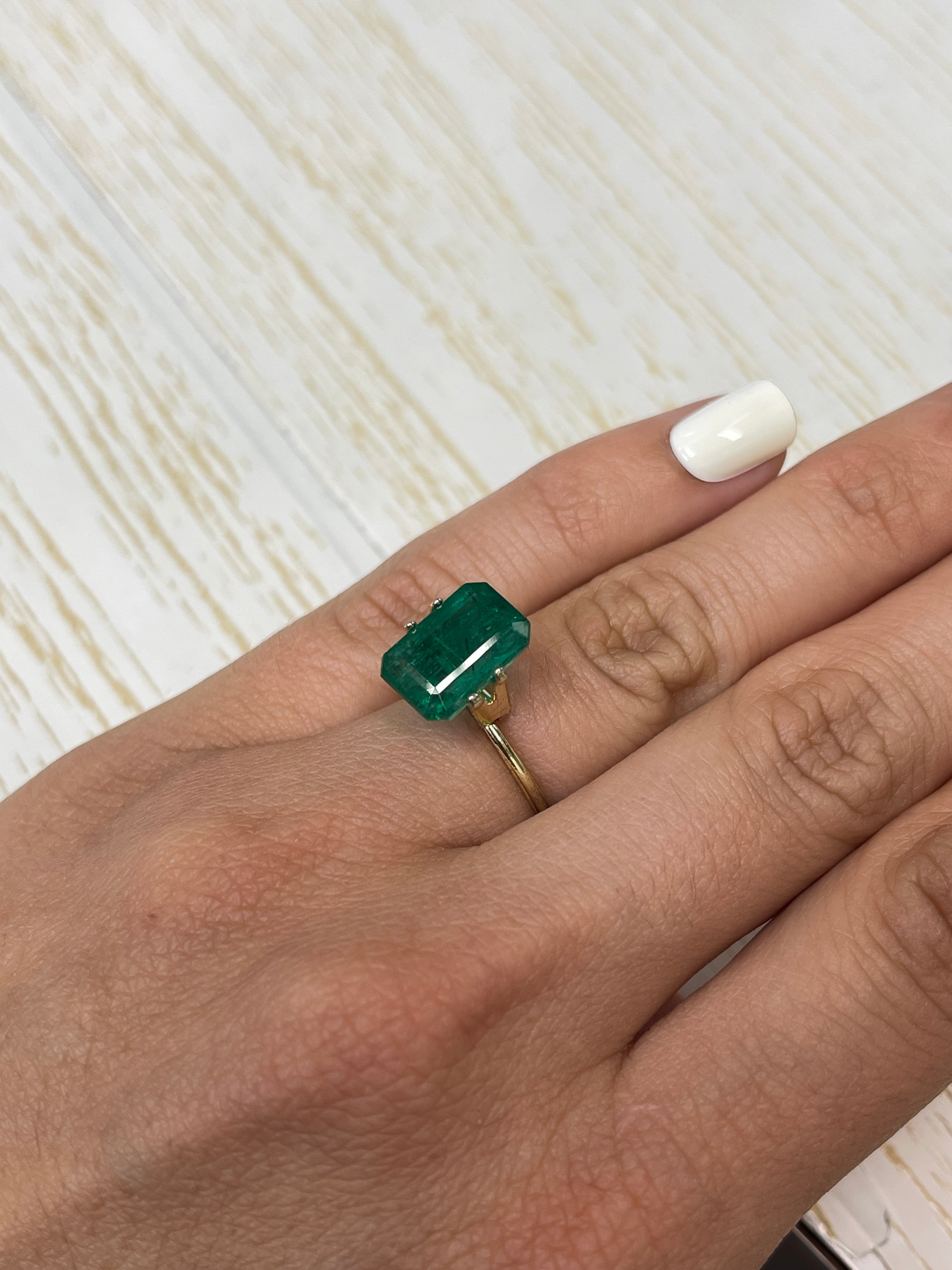 5.97 Carat 13x9mm Vivid Green Natural Loose Zambian Emerald Gemstone - Perfect for Engagement Rings, Fine Jewelry & Collector's Pieces