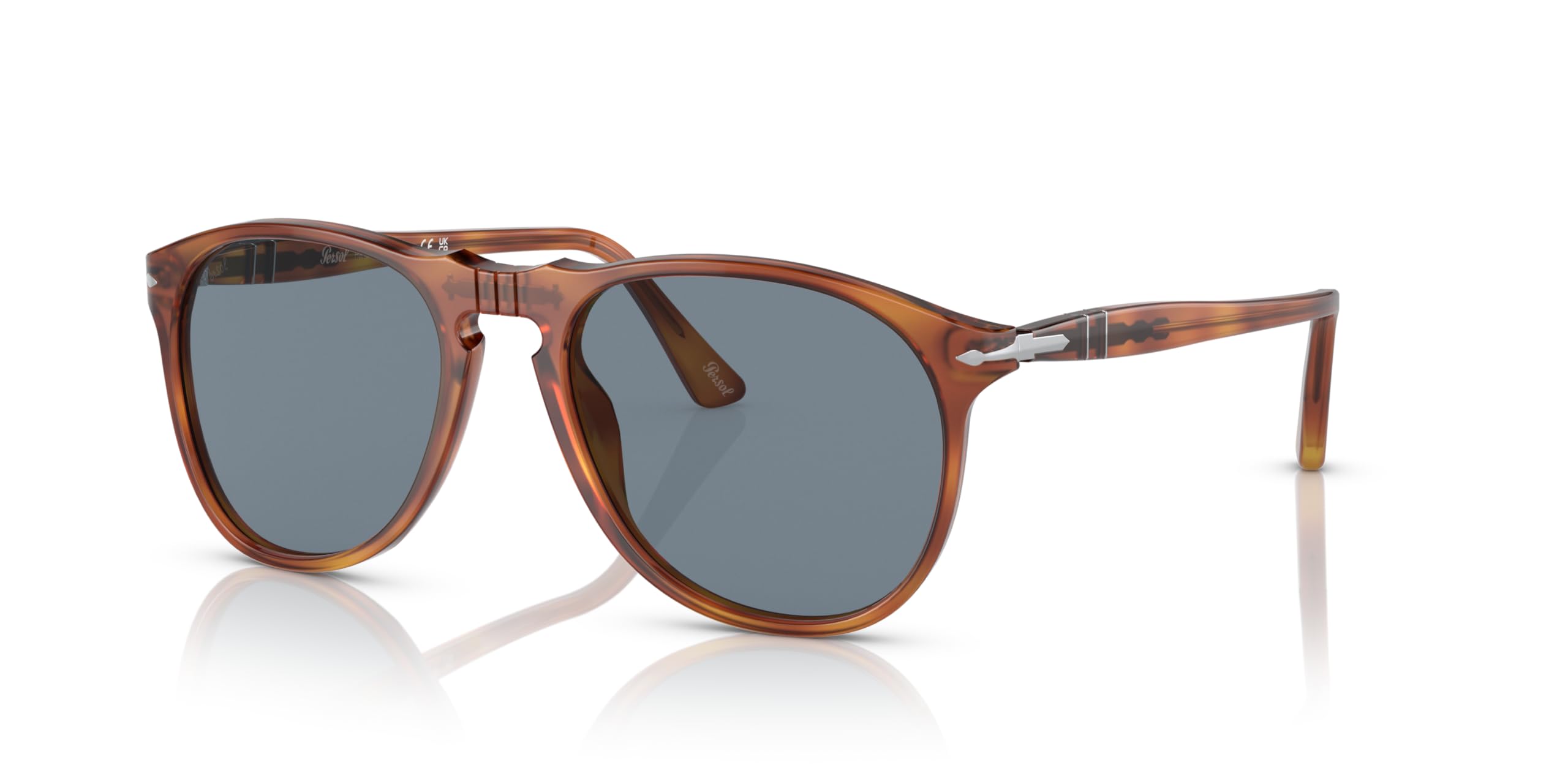 Persol PO9649S Aviator Sunglasses for Men & Women - Classic Polarized Pilot Shades for Driving, Travel & Outdoor Activities
