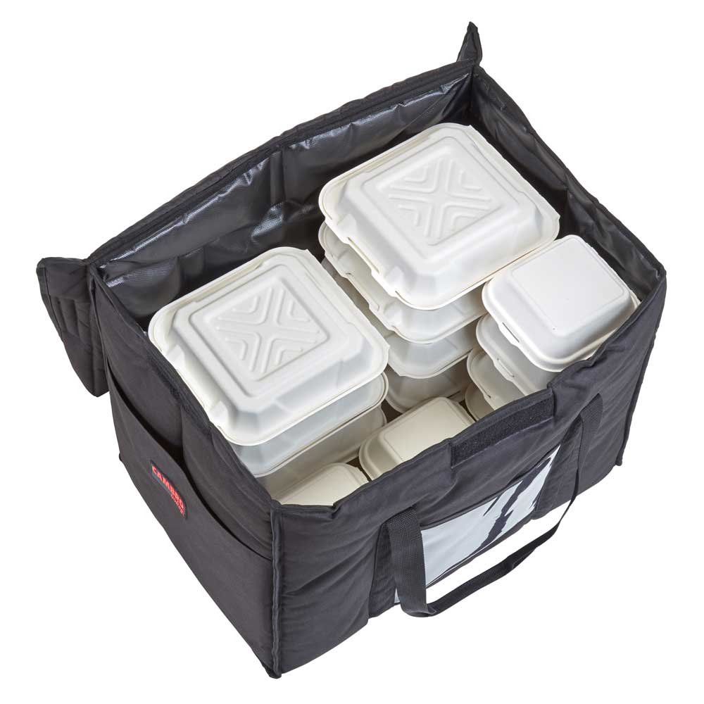 Cambro GBD211417110 Large Black Insulated Delivery Bag 21