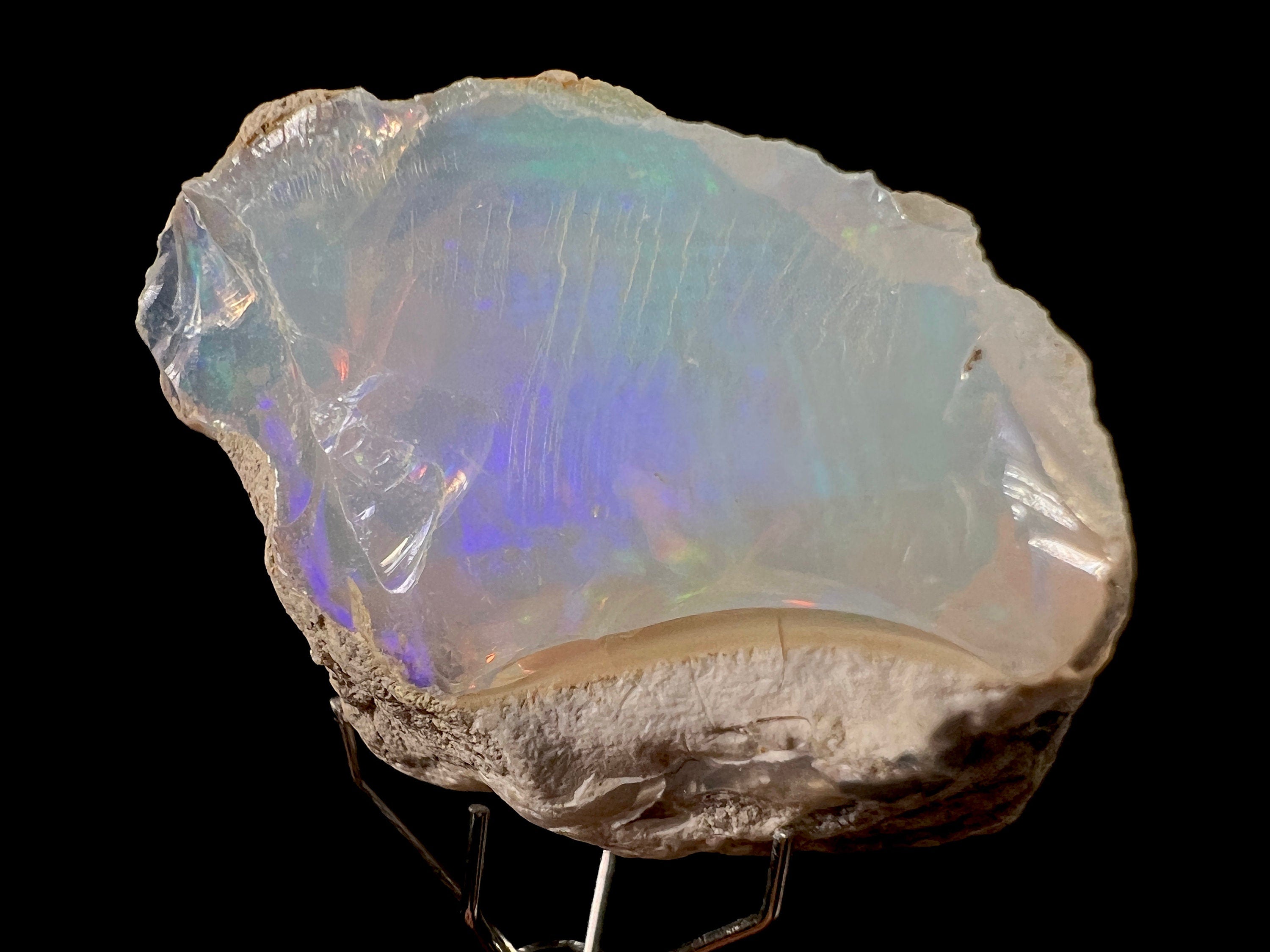 Premium 4A Welo Opal Raw Crystal - Natural Cutting Grade Opal Gemstone, October Birthstone for Jewelry Making, Healing & Collection | Perfect for Necklaces, Rings & Spiritual Healing Crystals