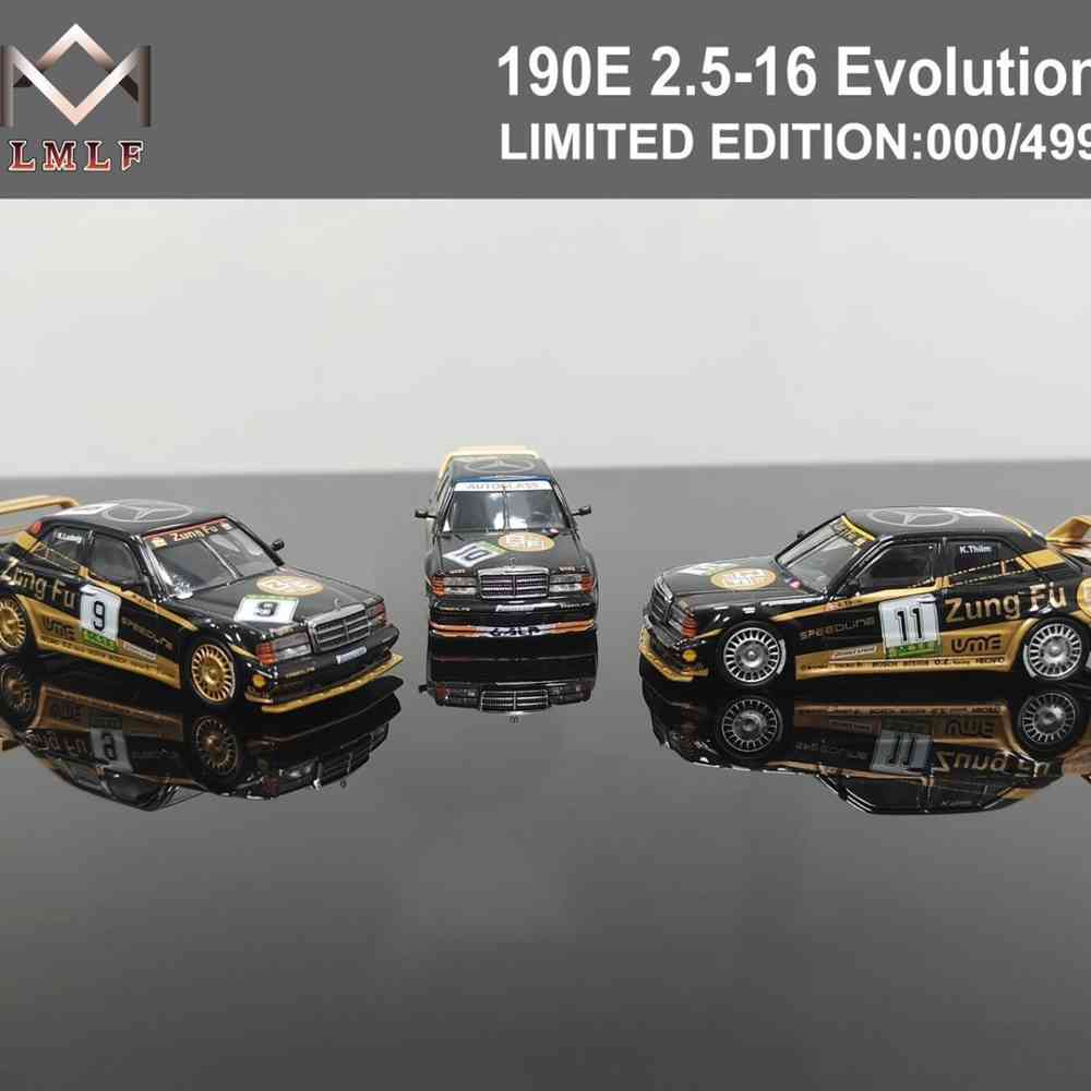 1:64 Mercedes Benz 190E 2.5 16 EVO2 DTM Racing Diecast Model Car - Collectible Miniature Toy for Adults, Perfect Gift for Car Enthusiasts - Display on Desk, Shelf, or Racing Diorama