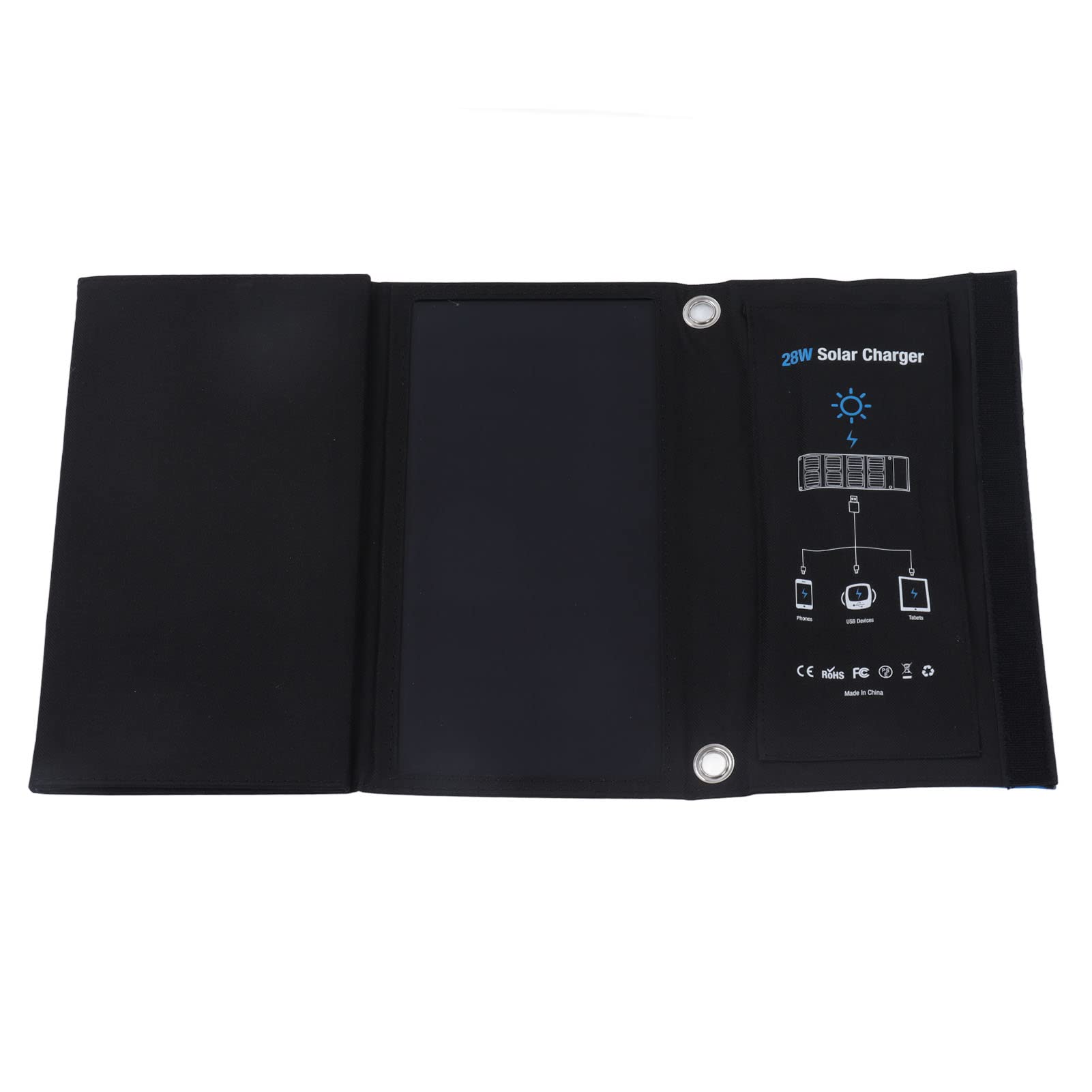 Uxsiya Solar Charger - High Efficiency 23% Conversion Rate, Waterproof Solar Power Bank for Outdoor Camping, Hiking, Emergency Power Backup (Portable Solar Panel Charger)
