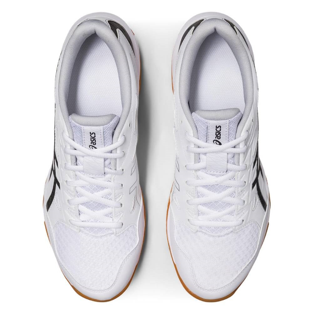 ASICS Gel Rocket 11 Men's Volleyball Shoes - Lightweight Indoor Court Sneakers for Badminton, Squash & Gym Training (White/Silver) - Perfect for Sports & Casual Wear