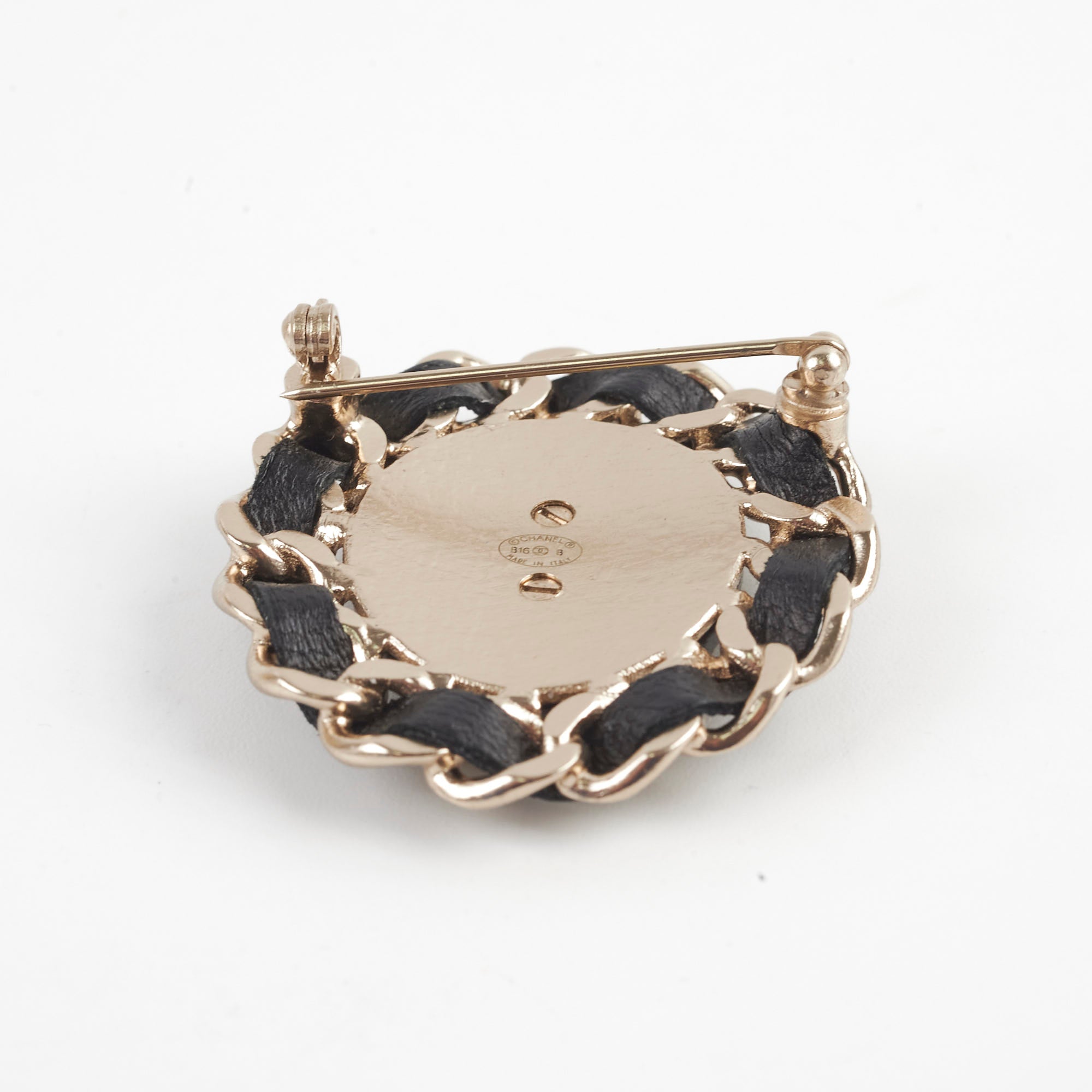 Chanel Black Crystal Brooch - Elegant Fashion Accessory for Women | Perfect for Dresses, Jackets & Bags