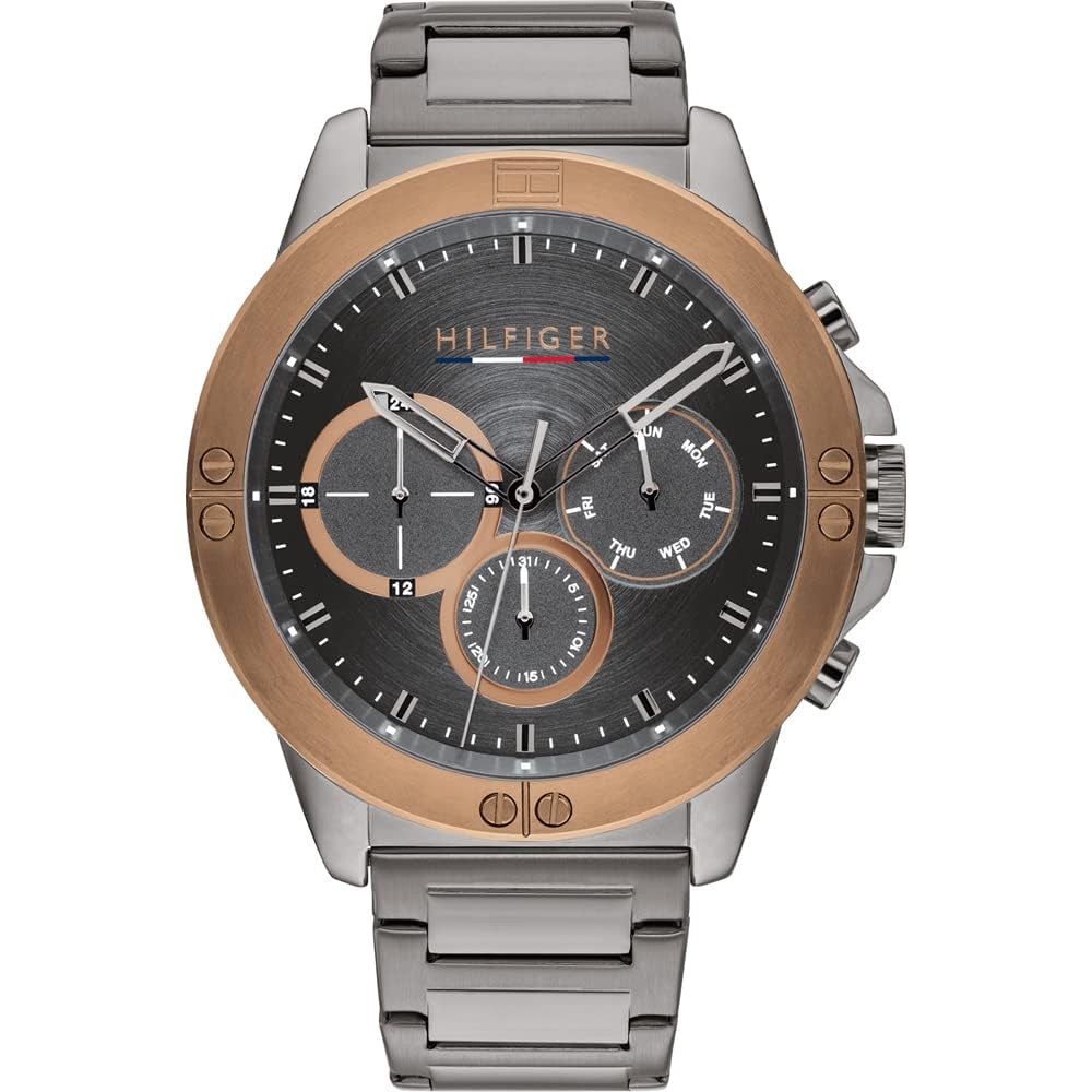 Tommy Hilfiger Men's Analog Multifunction Quartz Watch - Stylish & Durable for Business, Casual & Everyday Wear