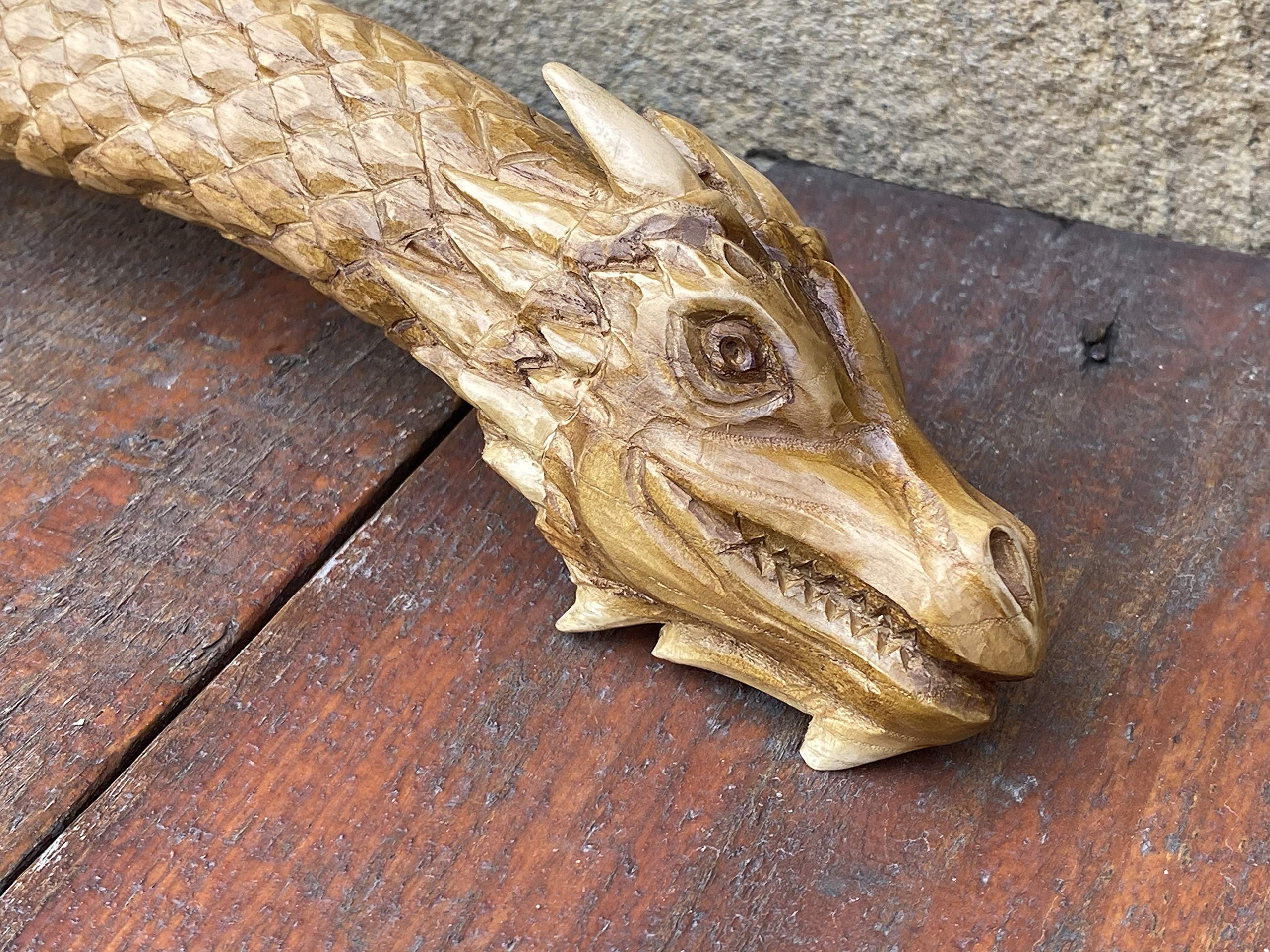 Handcrafted Bronze Axe - Unique 8th & 19th Anniversary Gift for Men - Dragon Engraved Collectible - Perfect for Medieval Enthusiasts & Home Decor