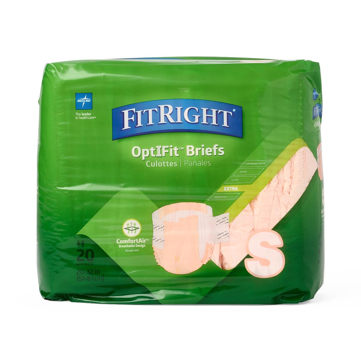 FitRight Extra Absorbent Incontinence Briefs for Adults - Maximum Protection for Day & Night Use - Comfortable & Leak-Proof Underwear