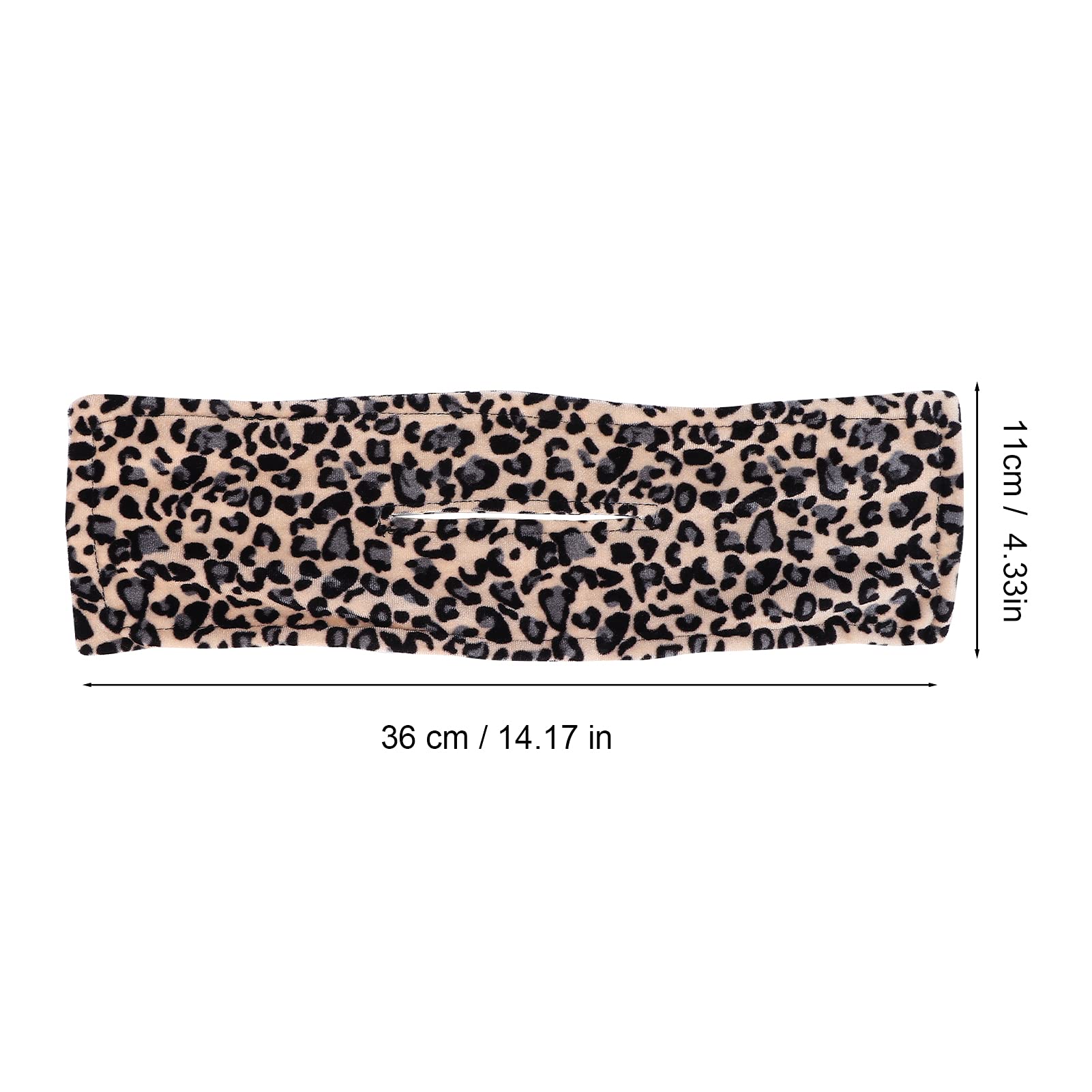 Flexible Twist Bun Hair Maker for Women - Soft Cloth Fabric Leopard Print Bowknot Hair Bun - Perfect for Running, Workouts & Daily Styling (FJ17-1)
