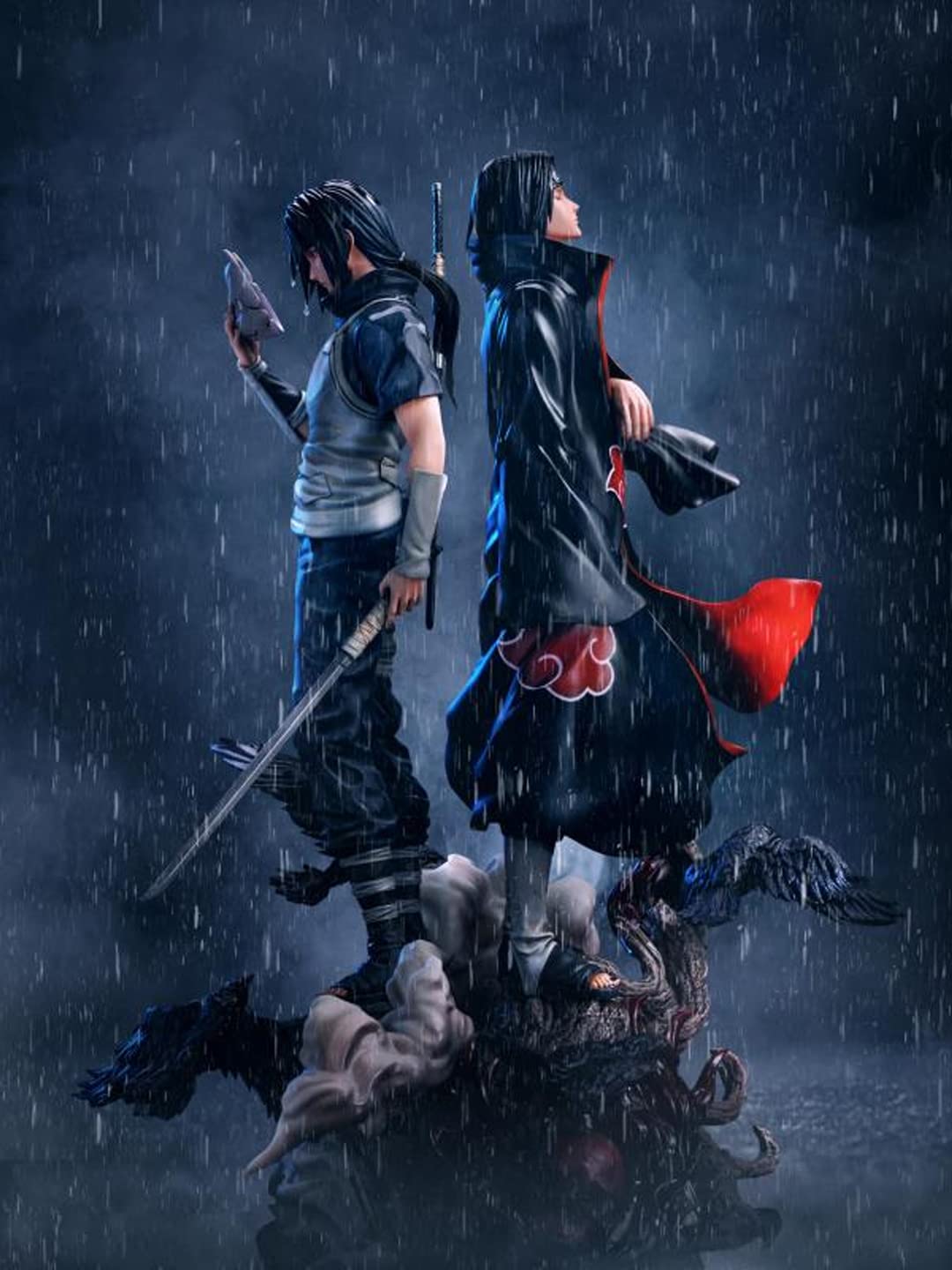 Naruto Shippuden Itachi Uchiha GK Figure - Premium PVC Anime Collectible Statue for Anime Fans & Hobby Collectors | Perfect for Home Display, Office Decor, and Anime Convention Showcases