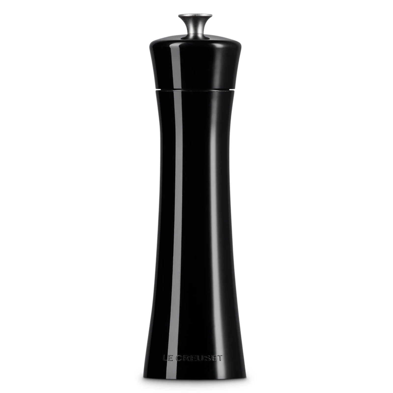 Le Creuset 20cm Black Pepper Mill - Premium Stainless Steel Grinder for Fresh Ground Pepper - Perfect for Kitchen, Dining Table & Gourmet Cooking