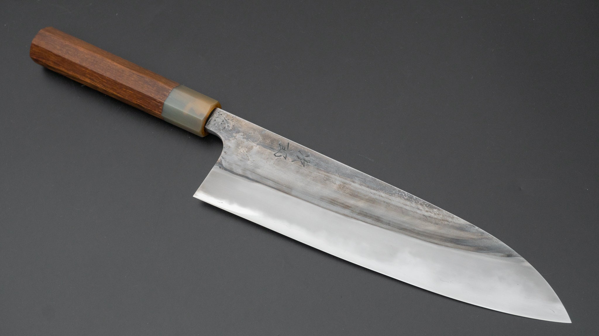 Premium Jiro Tsuchime Wa Gyuto 225mm Japanese Chef Knife with Taihei Tagayasan Handle - Perfect for Sushi, Meat Slicing & Professional Kitchen Use