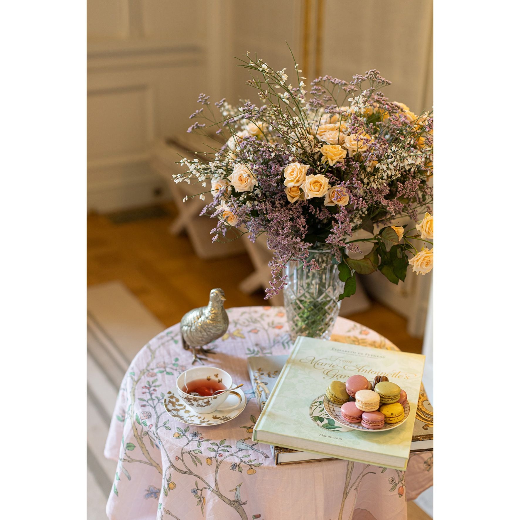 Atelier Choux Muslin Baby Swaddle Blanket - Soft Organic Cotton in Bloom Pink - Perfect for Newborns, Infants & Nursery Decor