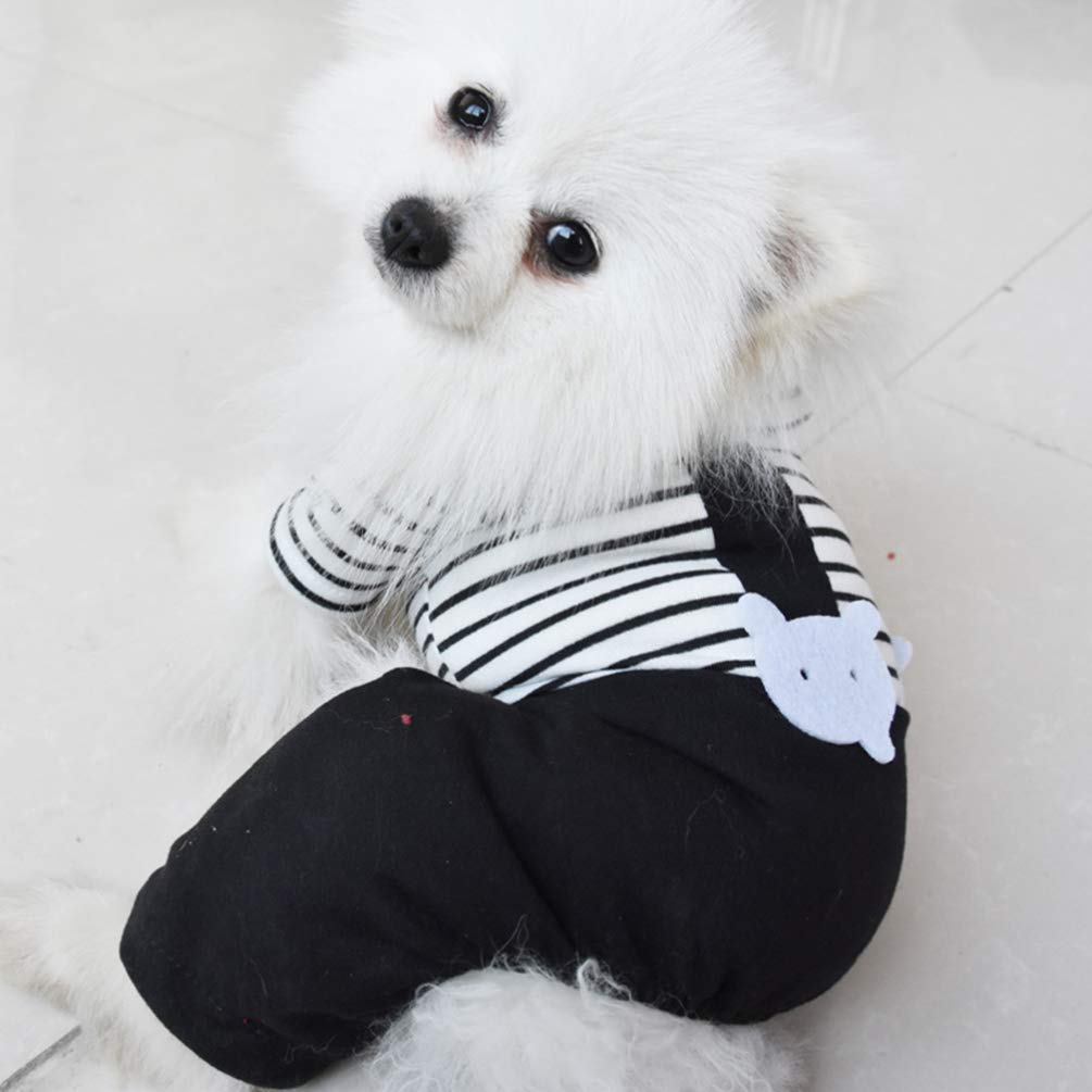 Balacoo 1pc Dog Costume - Pet Clothes with Suspenders & Pants for Small & Medium Dogs - Cute Party Outfit for Halloween, Christmas & Dress-Up Events