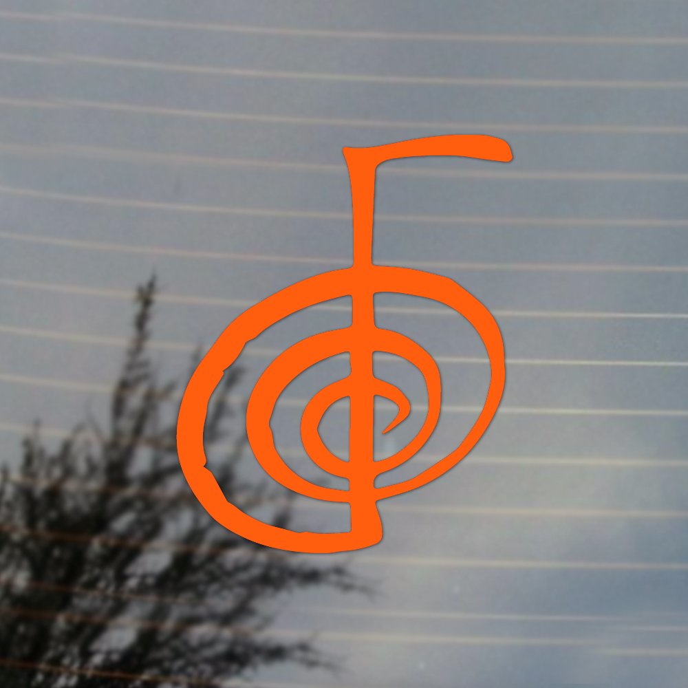 Choku Rei Right Orange Vinyl Decal - Anime Cosplay Sticker for Cars, Laptops & Fan Gear | Perfect for Otaku, Conventions & Anime Merch Collectors