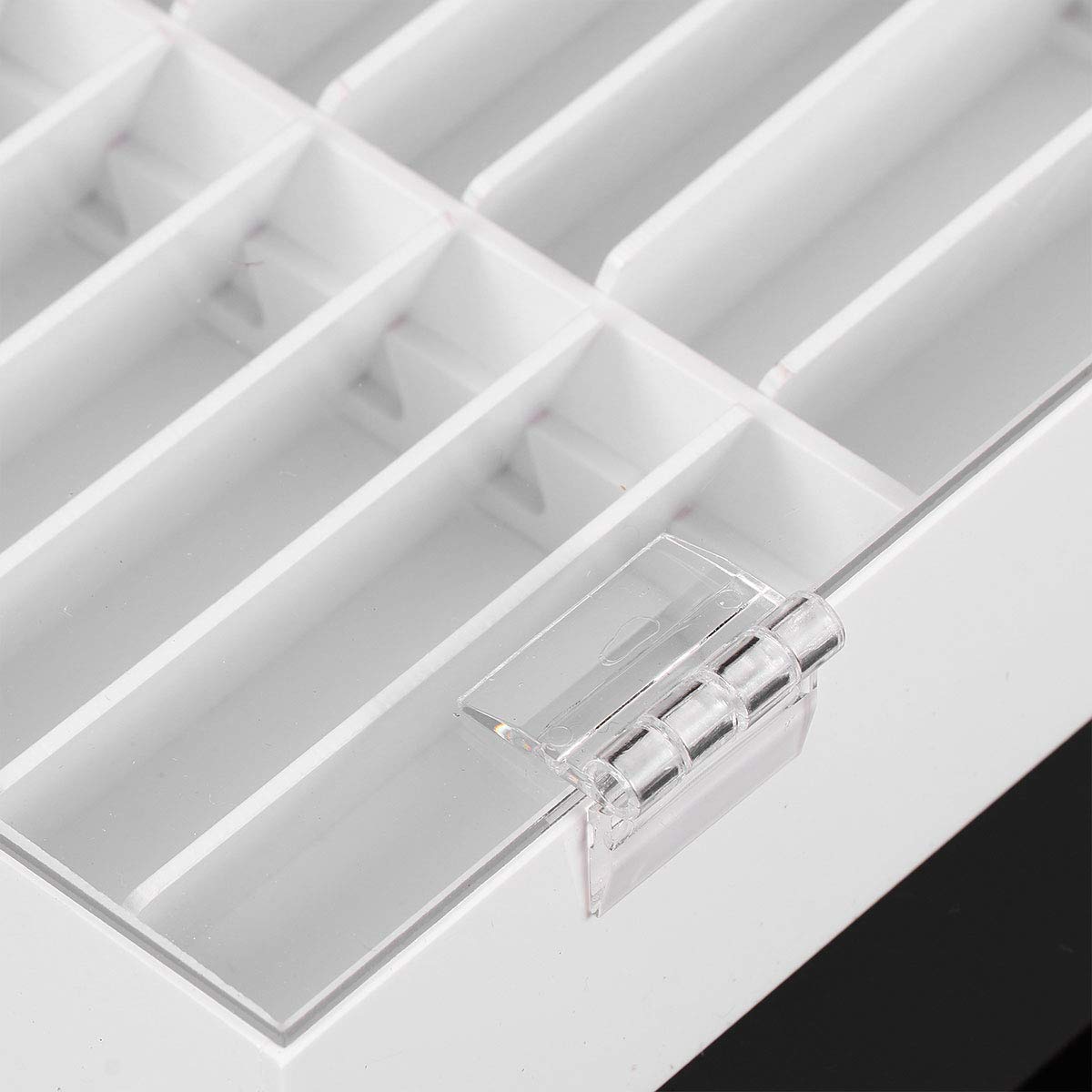 Beaupretty 30 Grids Transparent Nail Art Storage Box - Empty Acrylic Nail Tips Organizer Display Case for Salon & Home Manicure Decorations | Perfect for Nail Artists, DIY Enthusiasts & Professional Use