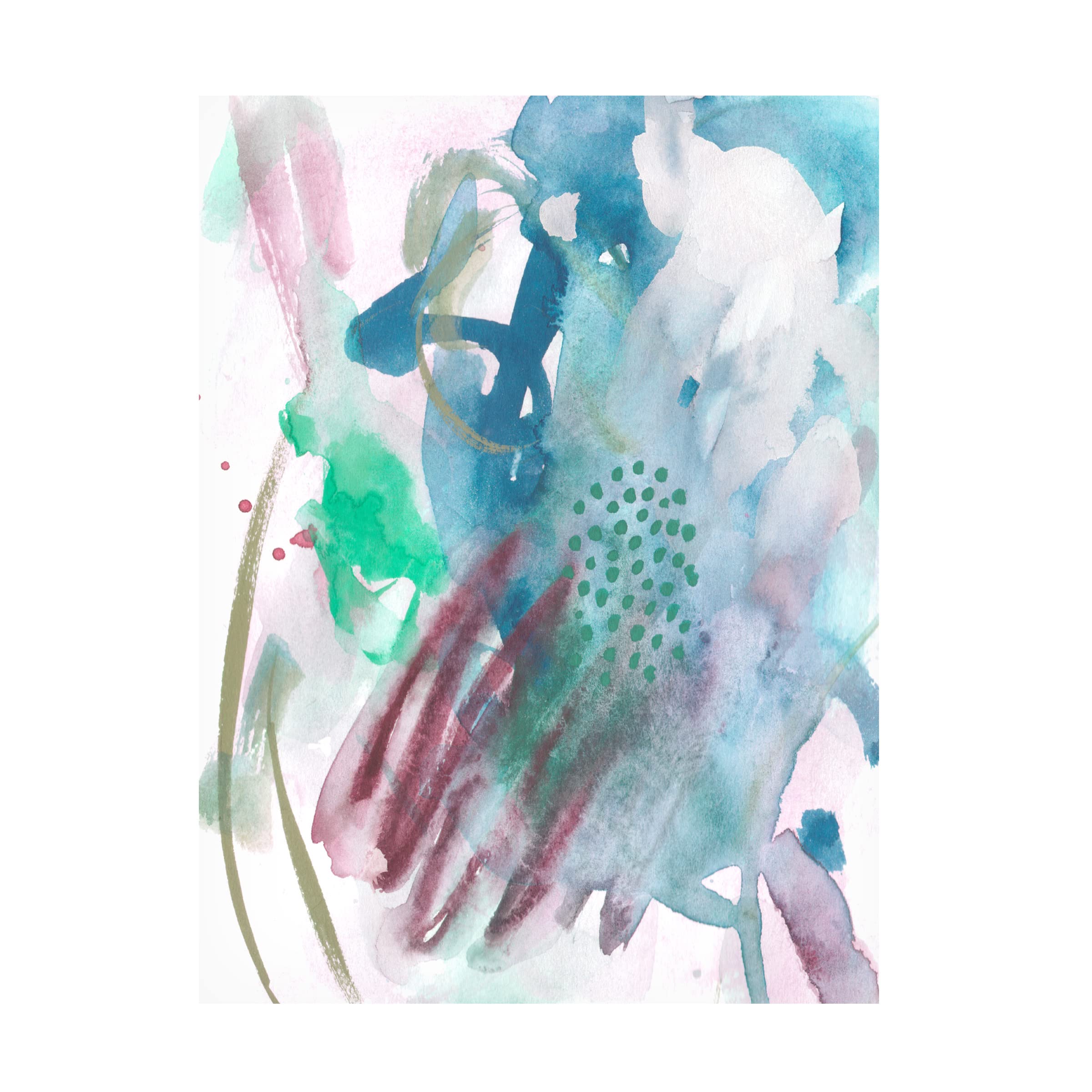 Trademark Fine Art 'Magenta Wave Form IV' Abstract Canvas Wall Art by Melissa Wang - Perfect for Modern Living Room & Office Decor