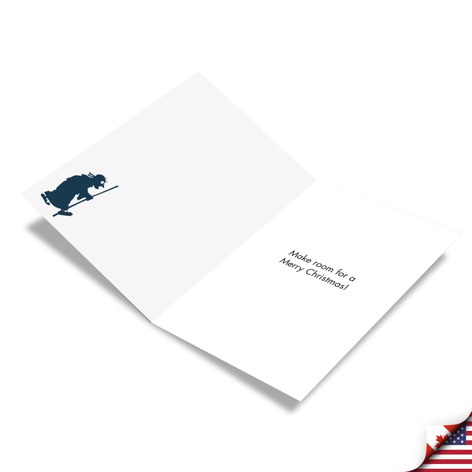 NobleWorks 12-Pack Funny Christmas Greeting Cards with Envelopes - Holiday Humor Cards for Men & Women - Perfect for Office Parties, Family Gatherings & Holiday Mailings (1 Design, 12 Cards) - Inn Reservation C7080XSG-B12x1