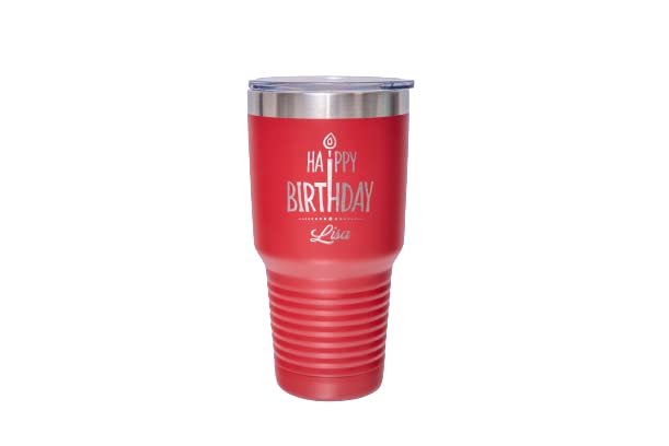 **Personalized Happy Birthday Tumbler - Custom Insulated Cup for Best Friends, Women, BFF - Fun Cheer Up Gift Idea for Birthdays, Parties & Celebrations - Keeps Drinks Hot/Cold - Perfect for Office, Travel & Daily Use**
