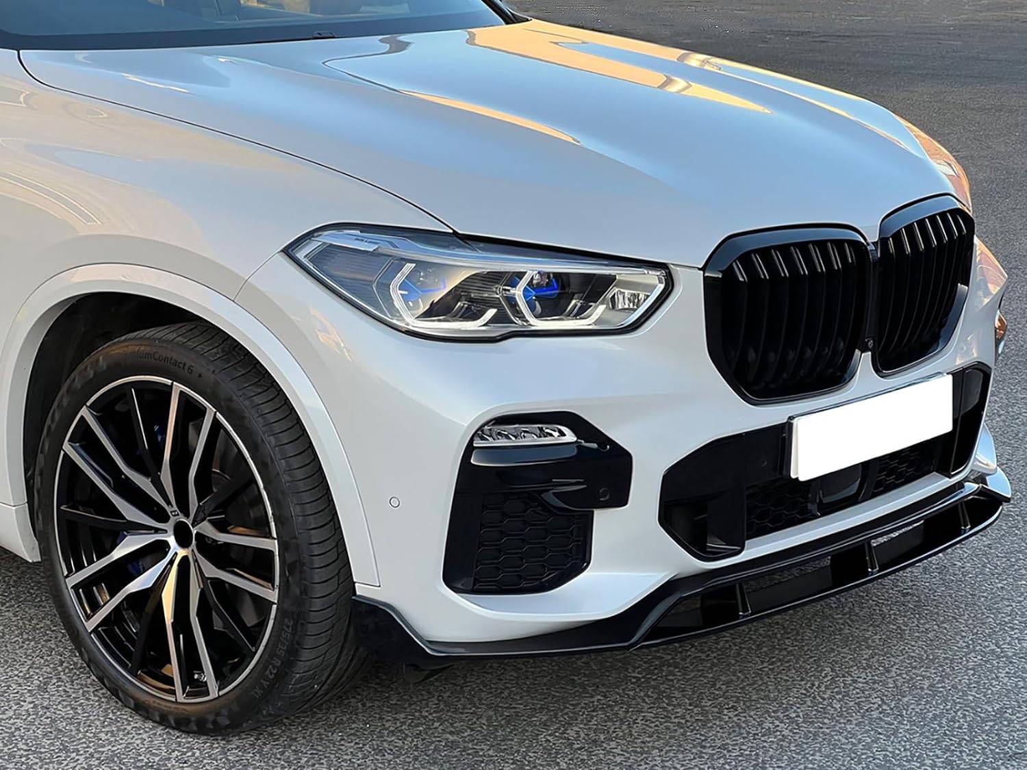 2019-2023 BMW G05 X5 M Sport Front Bumper Lip - Gloss Black ABS Spoiler for Enhanced Aerodynamics & Sporty Look | Perfect for Car Enthusiasts & Street Racing