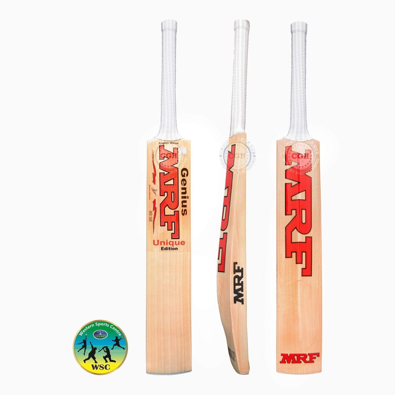 MRF Genius Unique Junior Cricket Bat - Lightweight & Durable for Kids & Youth - Perfect for Practice, Training & Matches