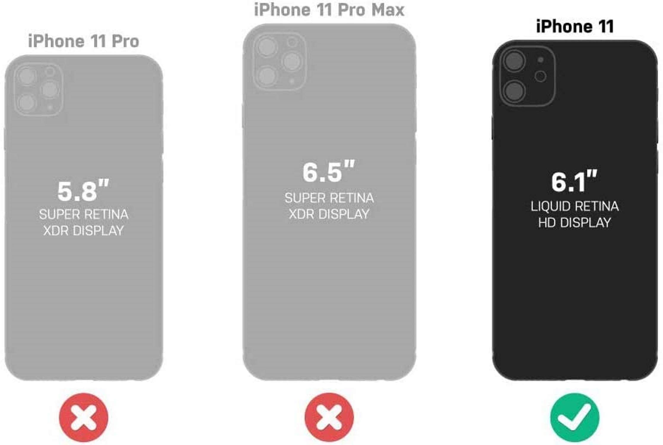 OtterBox Symmetry Series Slim Protective Case for iPhone 11 - Shockproof & Drop Protection - Bulk Packaging - Lost My Marbles Design - Perfect for Everyday Use, Travel & Outdoor Activities