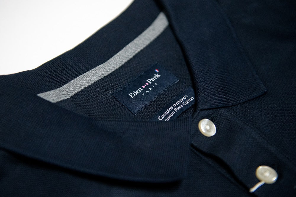 Seawolves x Eden Park Navy Polo Shirt for Men - Premium Cotton Casual Wear for Golf, Business & Outdoor Activities