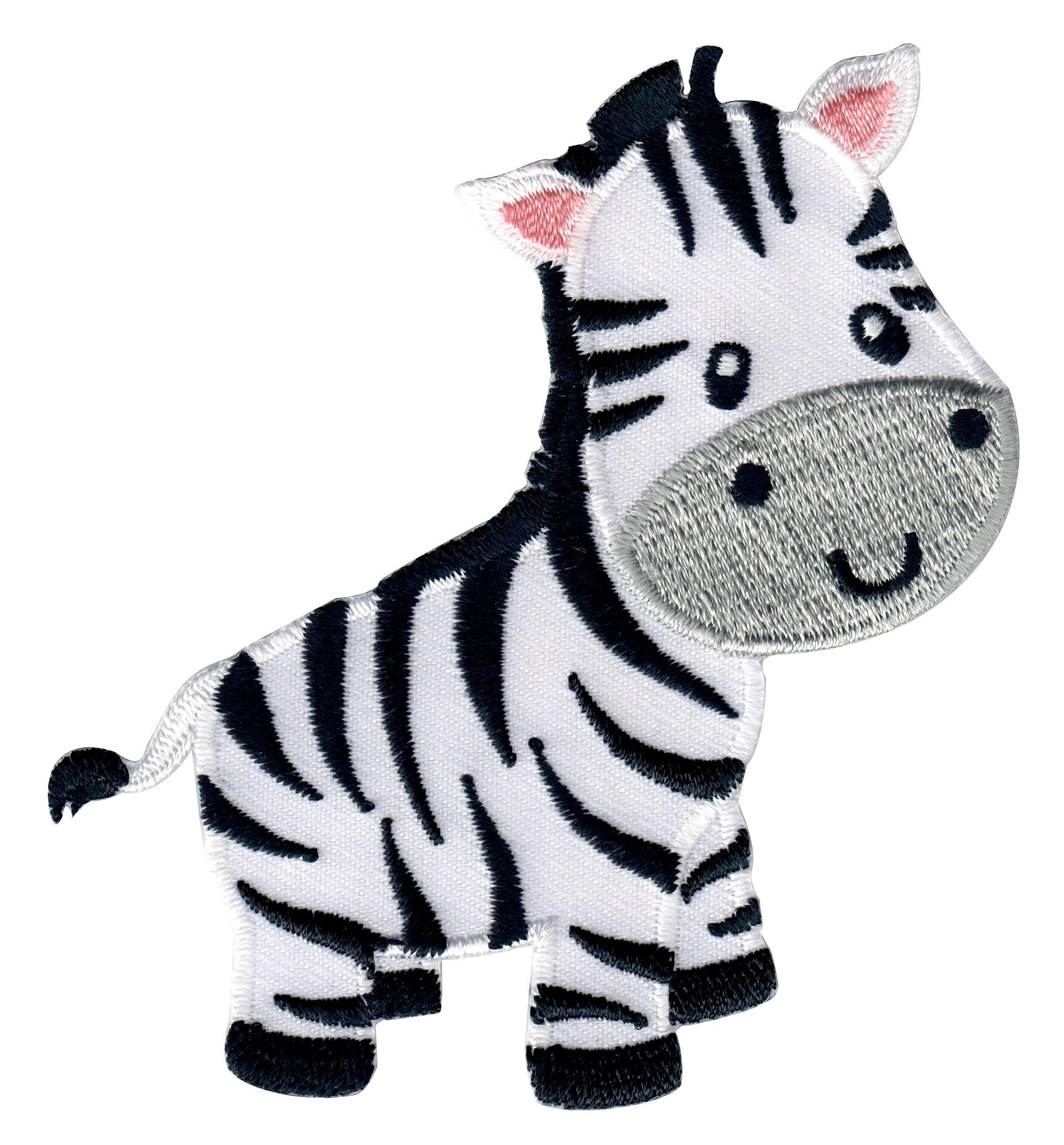 Zebra Patch Iron On or Sew On - Animal Applique for Kids Clothing & DIY Crafts - Perfect for Costumes, Backpacks & Denim Jackets