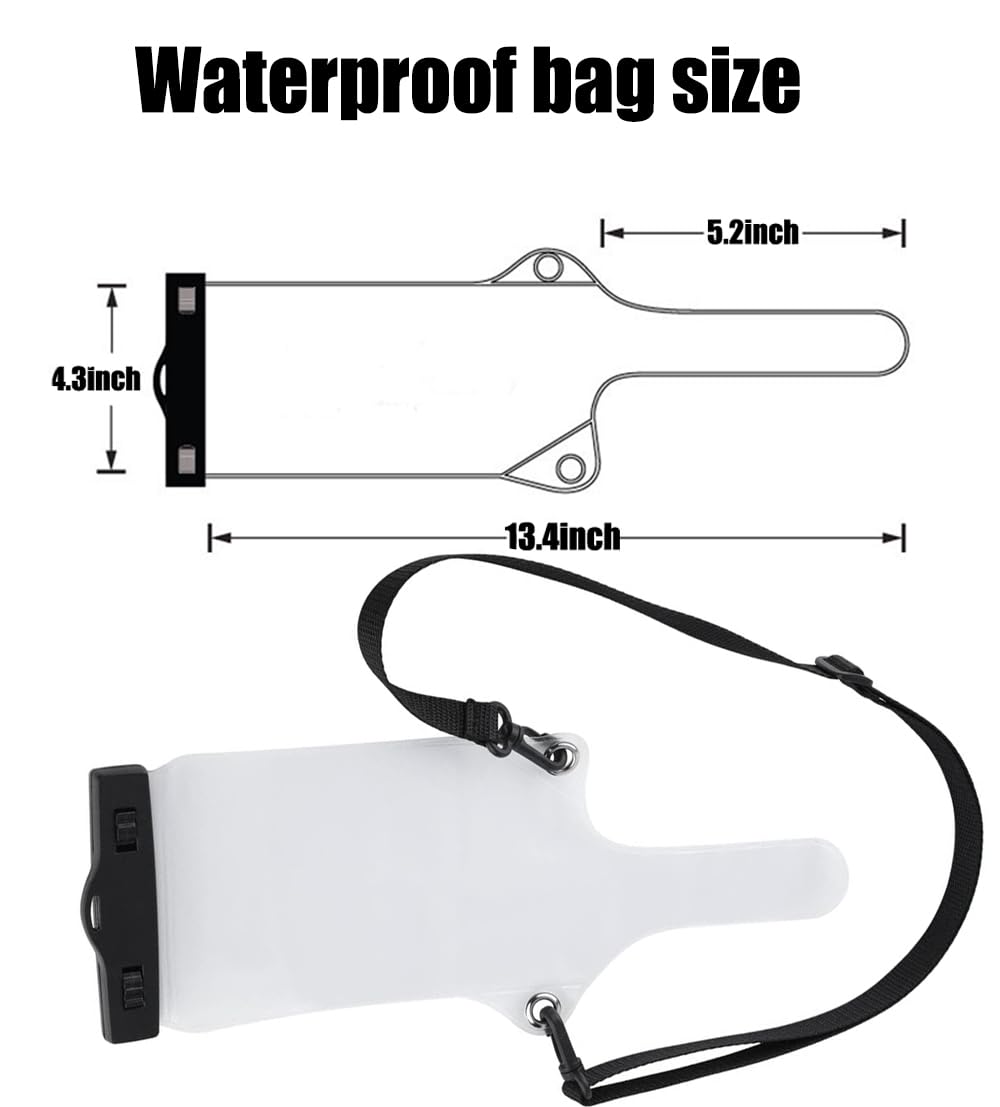 6Pcs Universal Waterproof Walkie Talkie Case - Portable Two Way Radio Pouch with Adjustable Strap - Compatible with Motorola, Kenwood, Midland UV-3R/UV-5R/PX-888 Radios - Ideal for Outdoor Adventures, Construction Sites & Emergency Communications