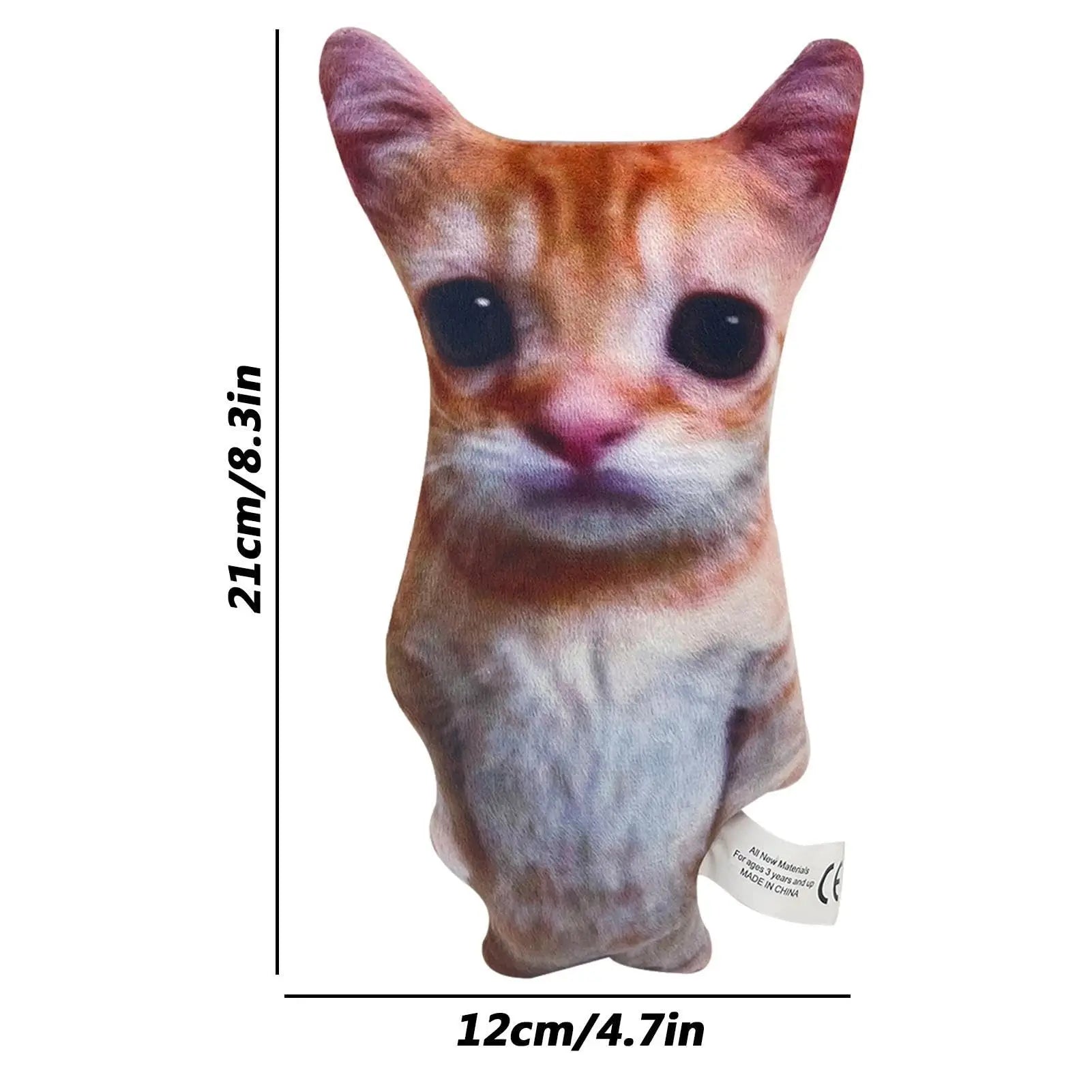 Viral Meme Cat Plush Toy - 21CM Soft Stuffed Animal for Kids, Gifts & Home Decor | Perfect for Cuddling, Collecting & Social Media Photos