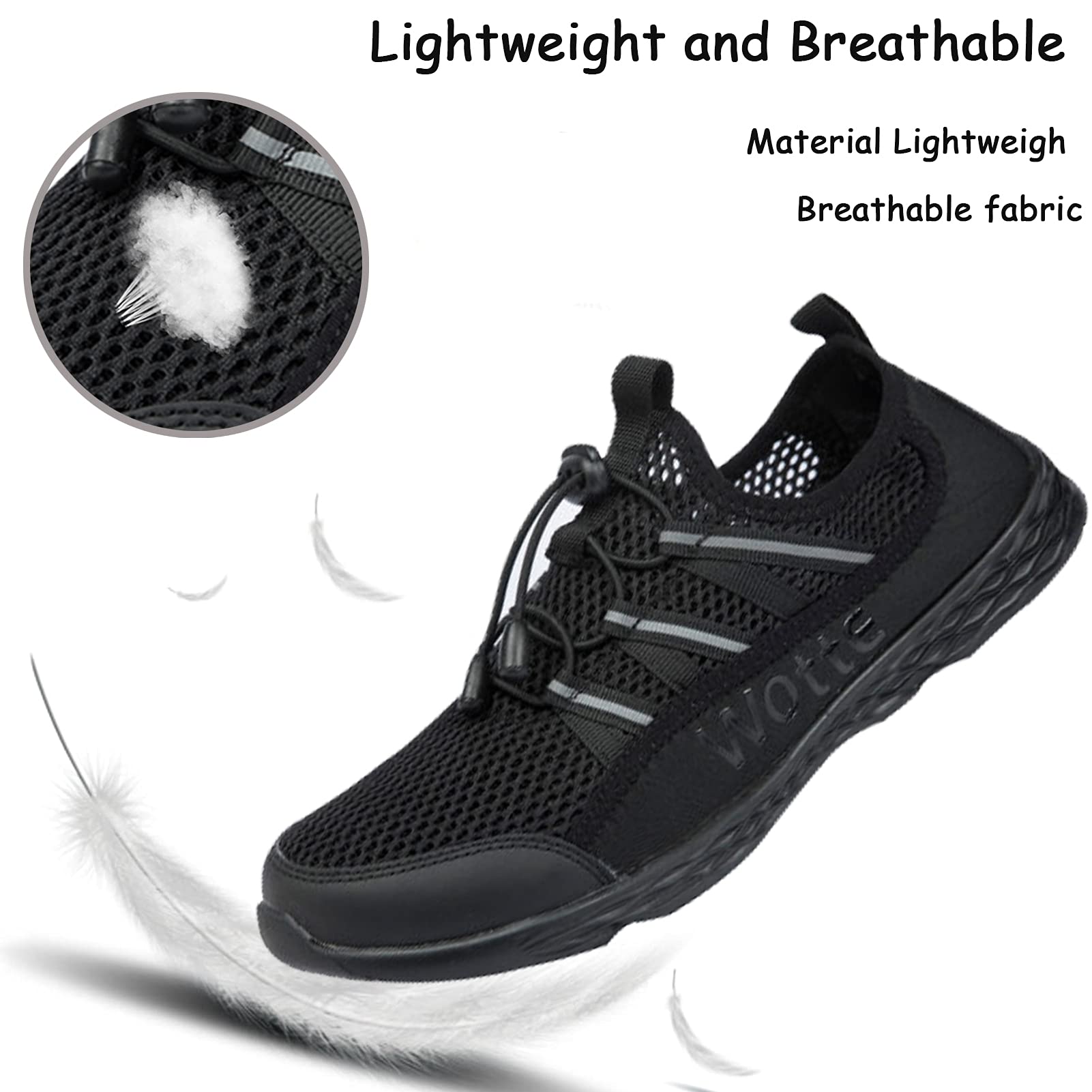 Men's Quick Dry Water Shoes - Lightweight Slip-On Athletic Water Sport Walking Shoes for Beach, Pool, and Outdoor Adventures
