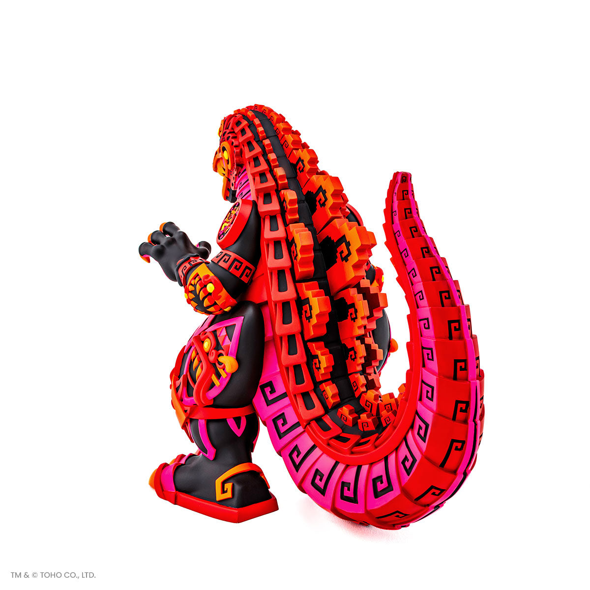 Godzilla Vinyl Designer Figure by Urban Aztec - Burning Variant Timed Edition - Collectible Toy for Anime Fans, Home Decor & Gift for Movie Lovers
