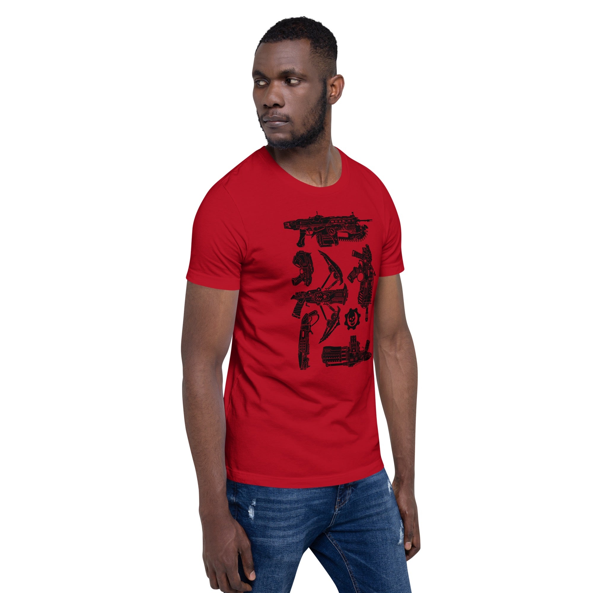 Gears of War Weapon Cover System T-Shirt | Officially Licensed Video Game Apparel for Men - Perfect for Gaming, Cosplay & Casual Wear