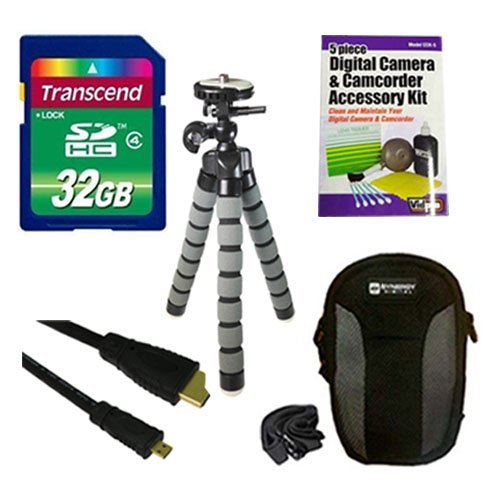 Olympus Stylus SH-1 Digital Camera Bundle with 32GB SD Card, Carrying Case, HDMI Cable, Cleaning Kit & Tripod - Perfect for Travel Photography, Vlogging & Outdoor Adventures