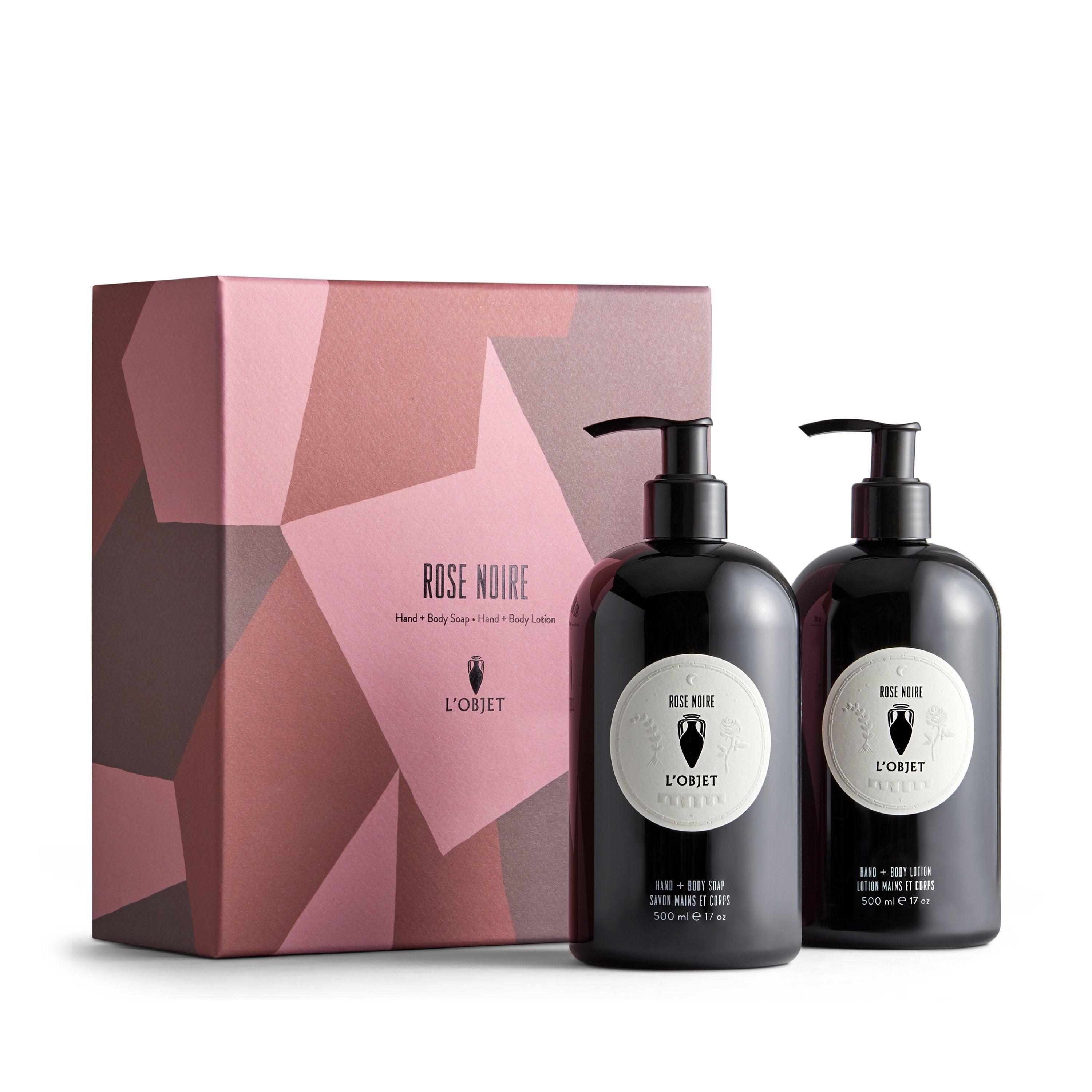 Rose Noire Hand and Body Soap + Lotion Gift Set - Luxury Moisturizing Skincare Duo for Dry Skin | Perfect for Spa Day, Self-Care & Romantic Gifts