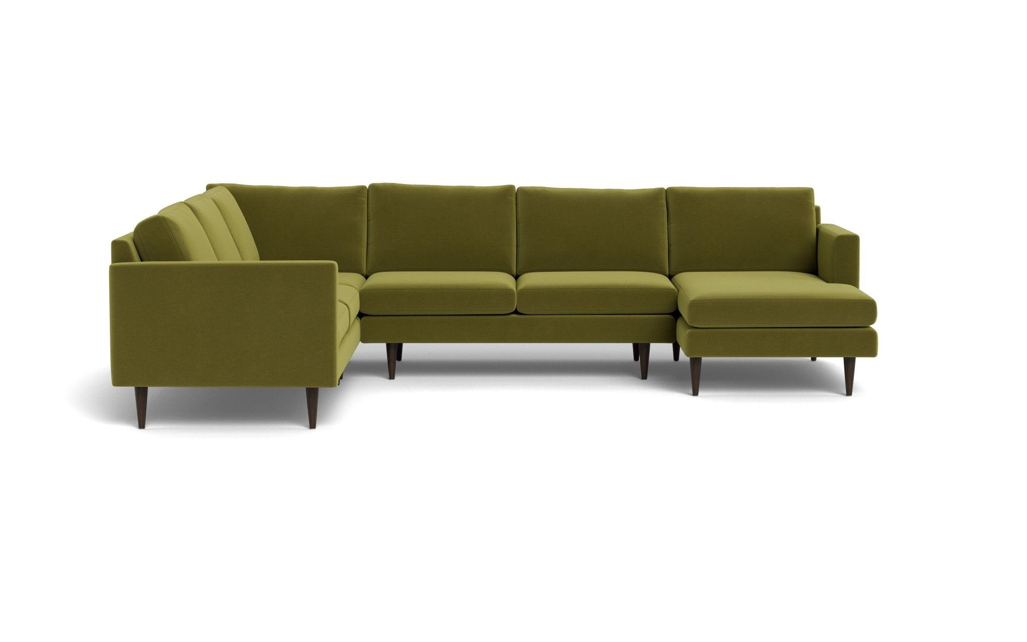 Wallace 131 Modern Untufted Corner Sectional Sofa with Right Chaise - Perfect for Living Room, Lounge & Family Room Comfort